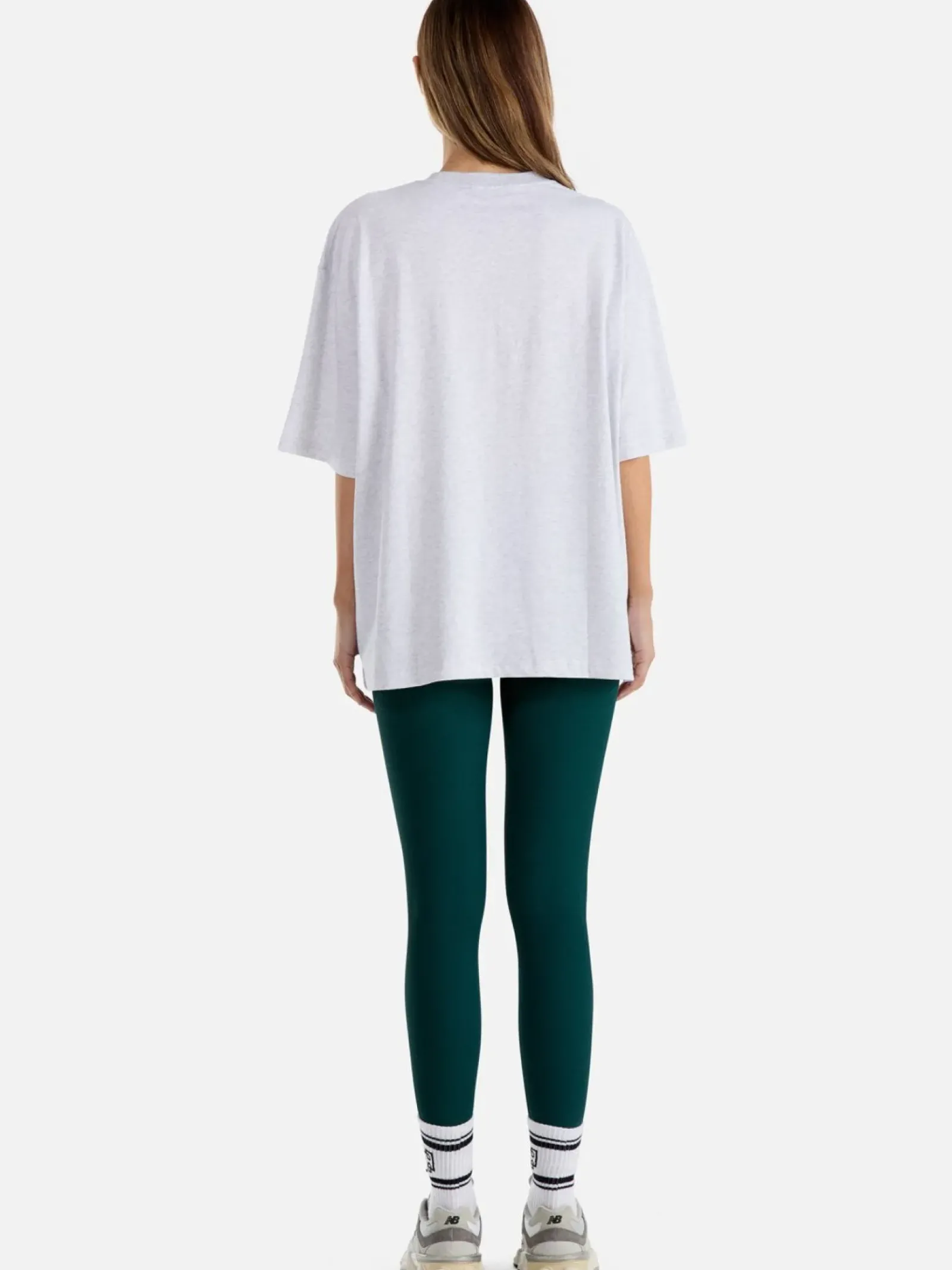 Ena Pelly Athletic Tee - White Marle New