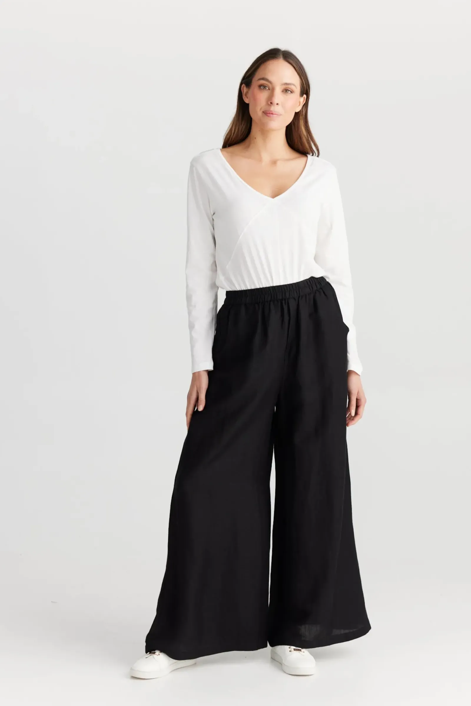 The Shanty Positano Pants - Black Clearance