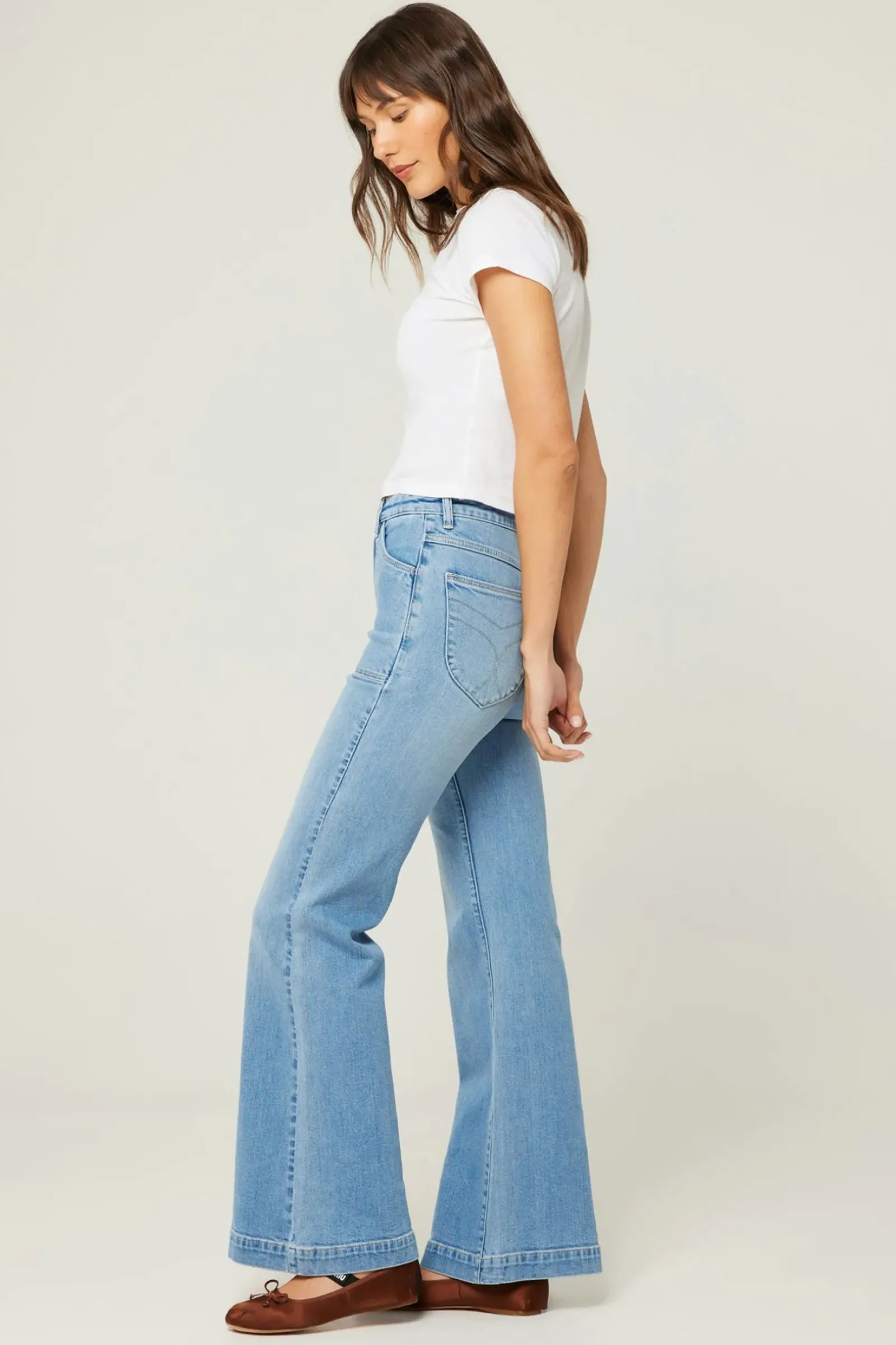 Rolla's Rolla's Eastcoast Flare Carly- Vintage Blue Discount