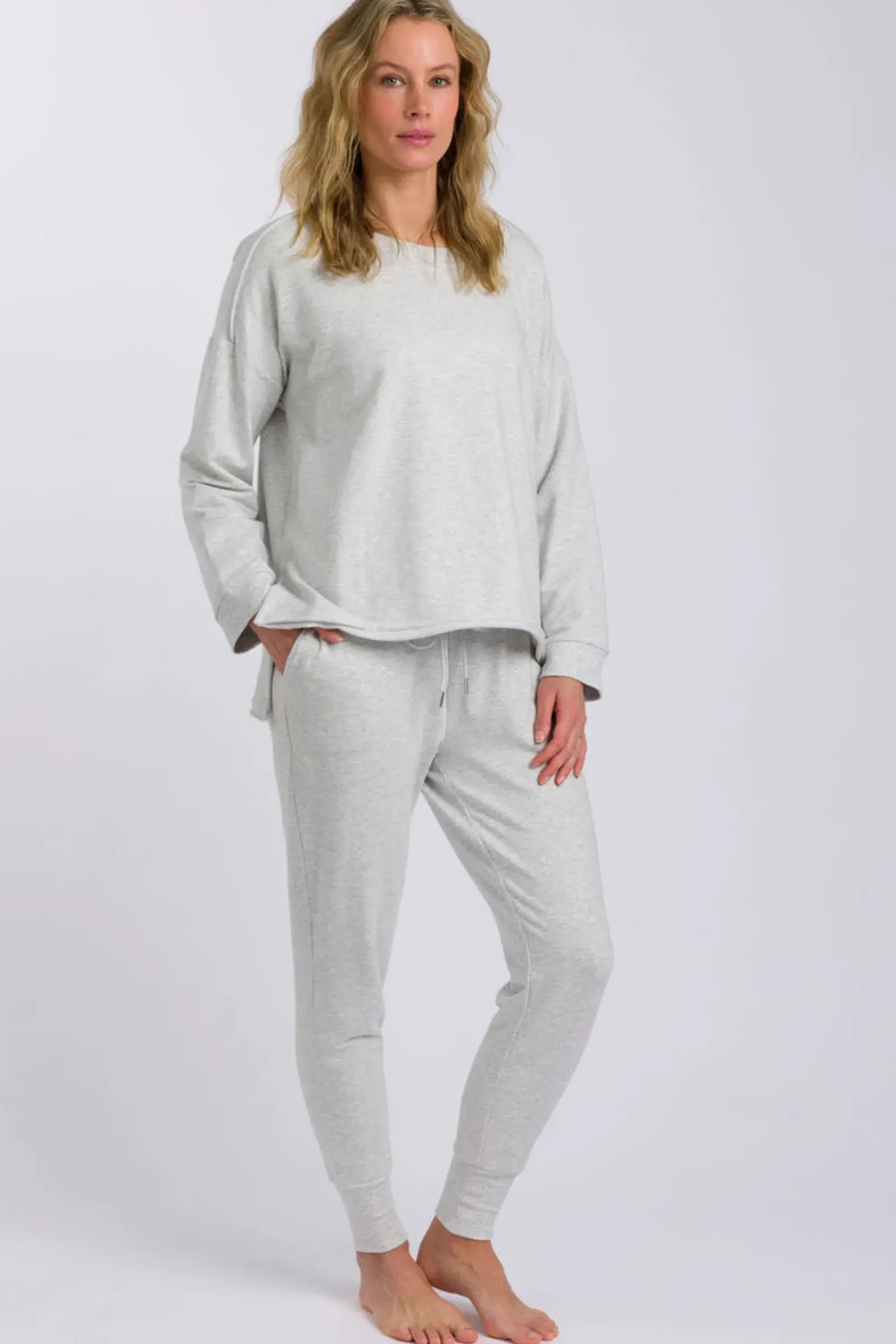 Talamaya Heavenly Fleece Windcheater - Silver Marle Clearance