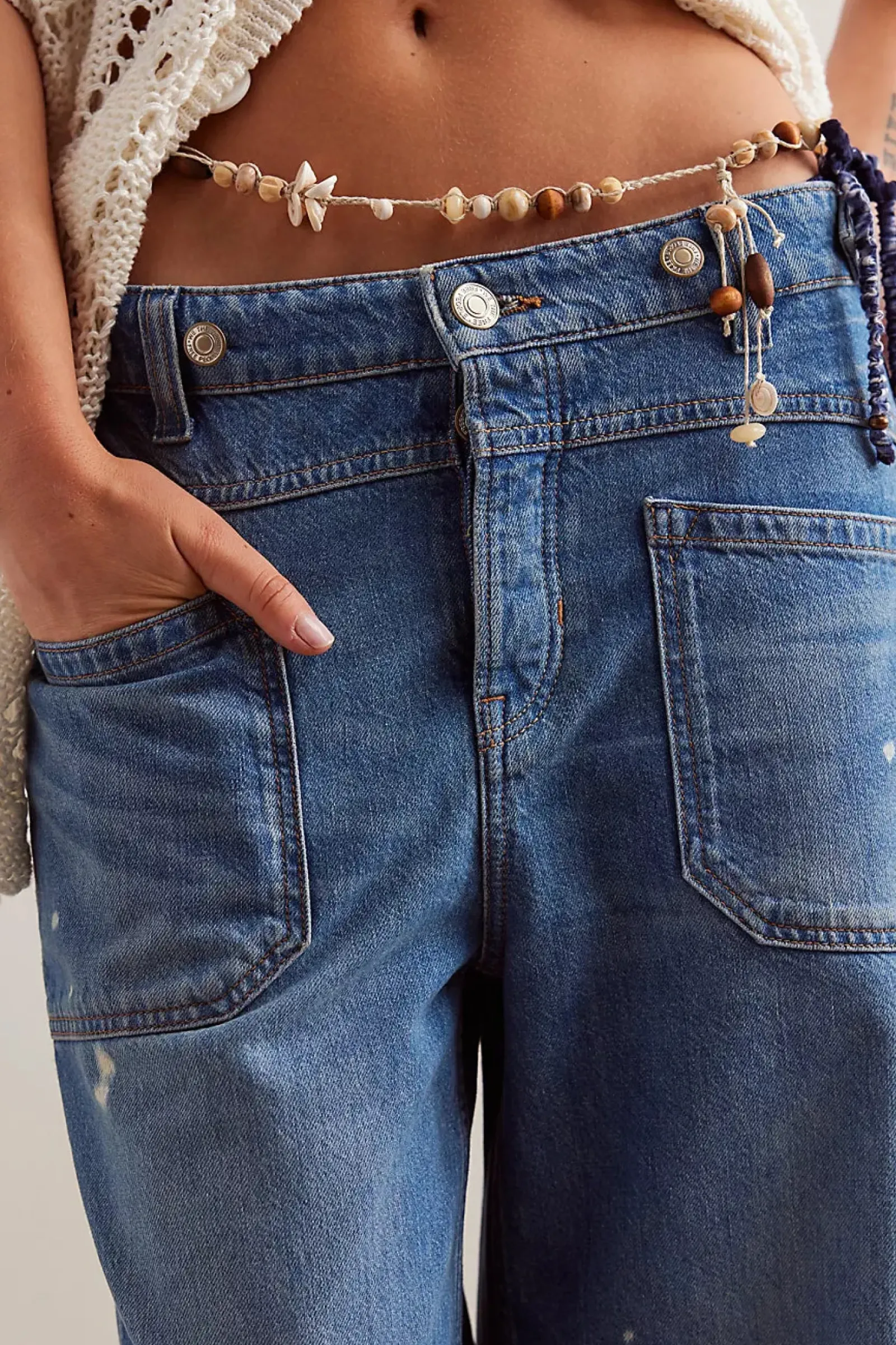 Free People Palmer Cuffed Jean Discount