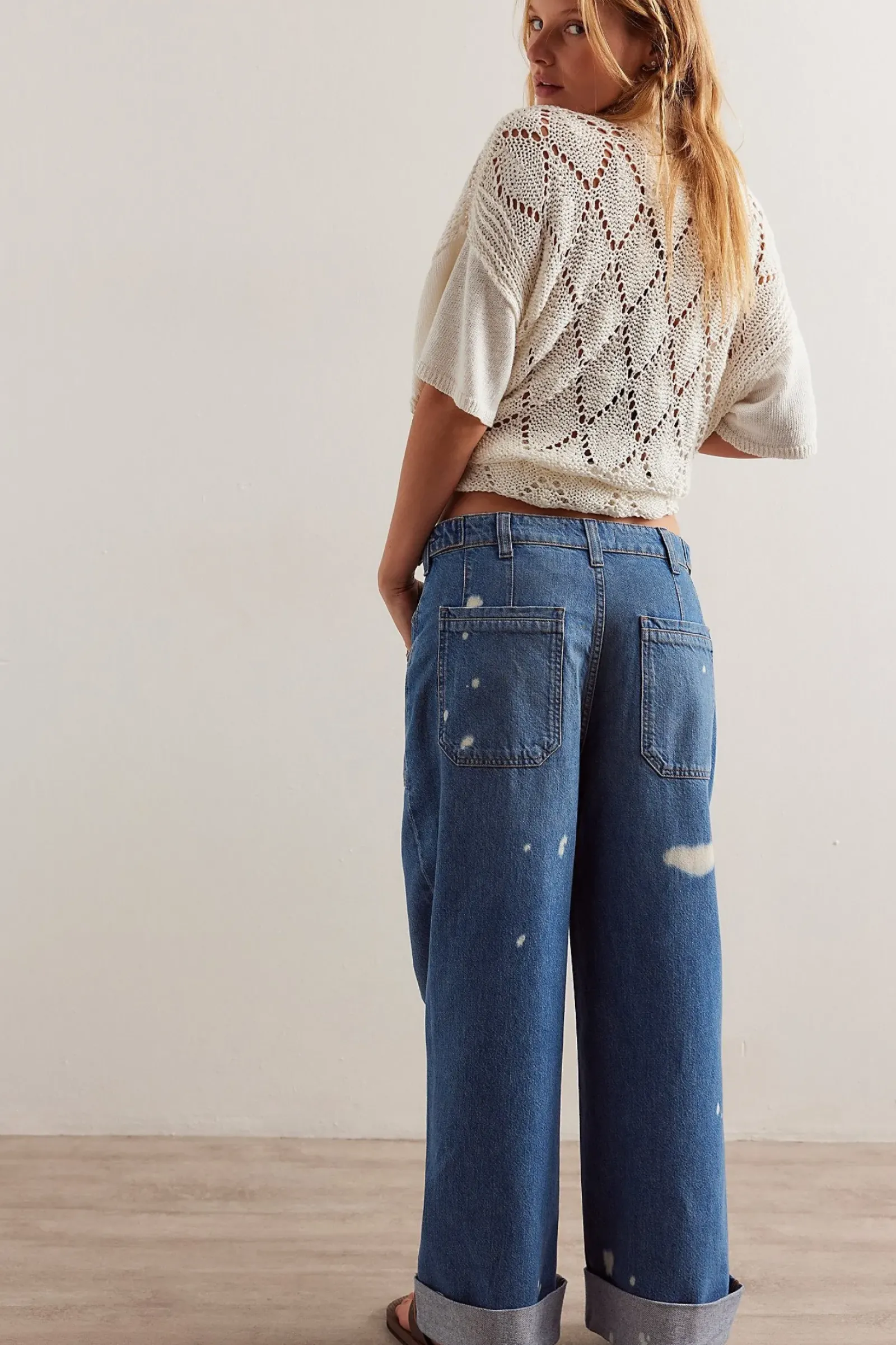 Free People Palmer Cuffed Jean Discount