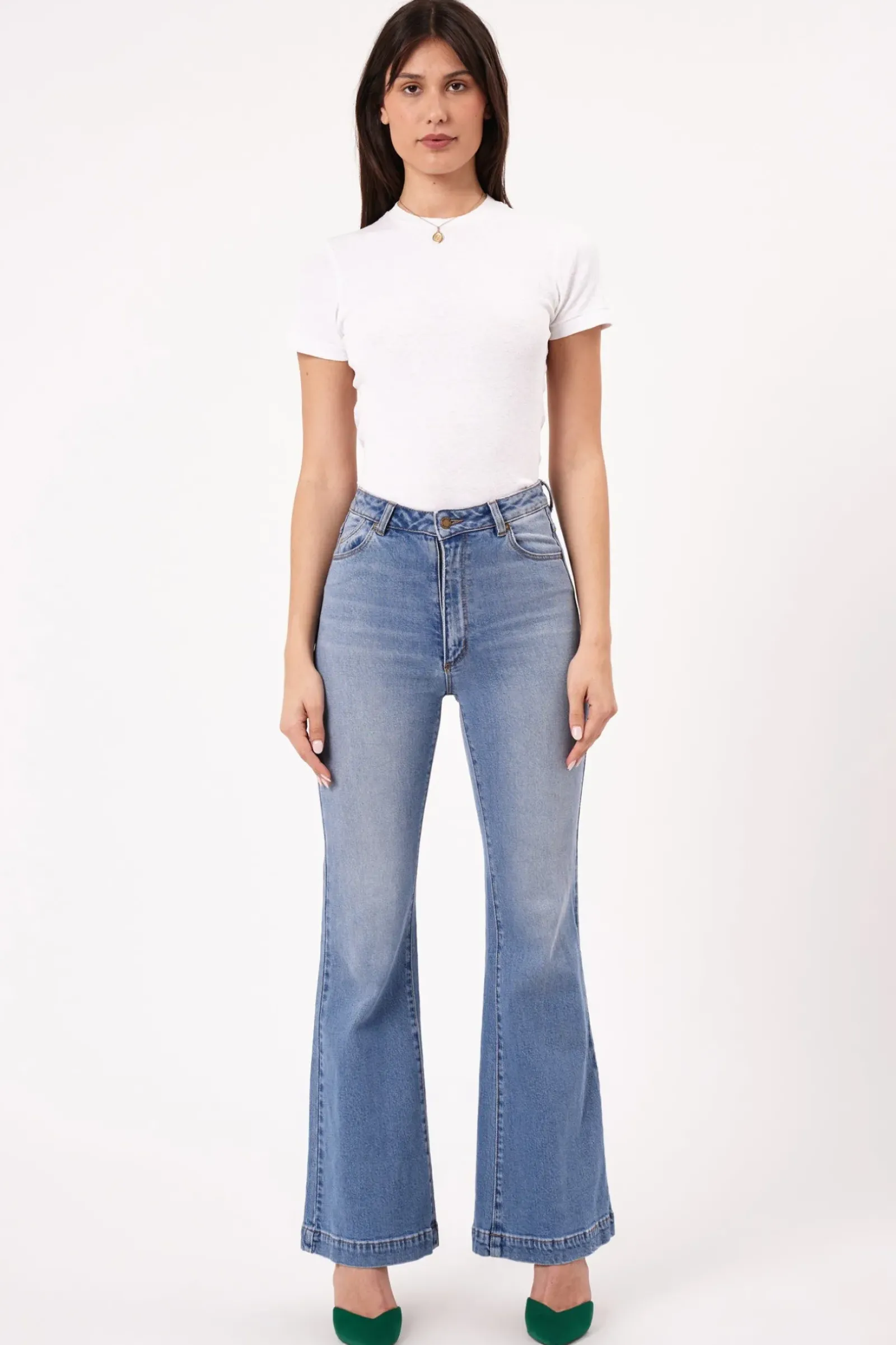 Rolla's Rolla's Eastcoast Flare Kate - Mid Vintage Blue Sale