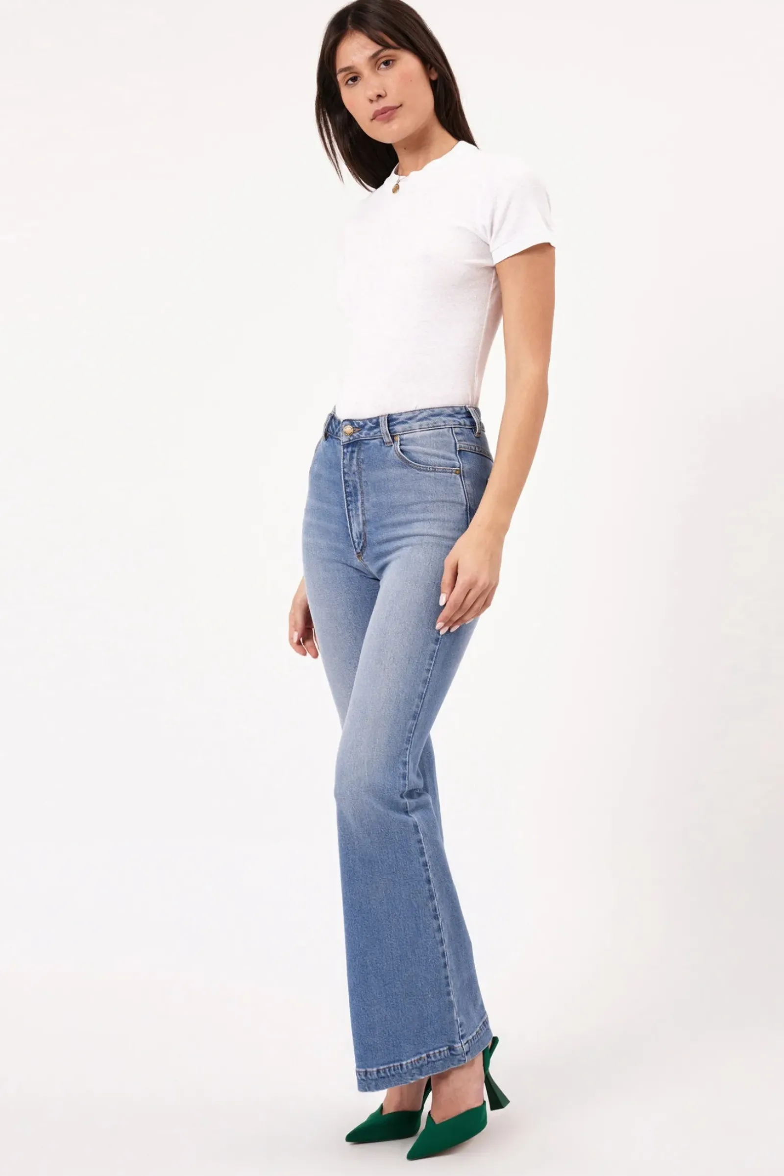 Rolla's Rolla's Eastcoast Flare Kate - Mid Vintage Blue Sale