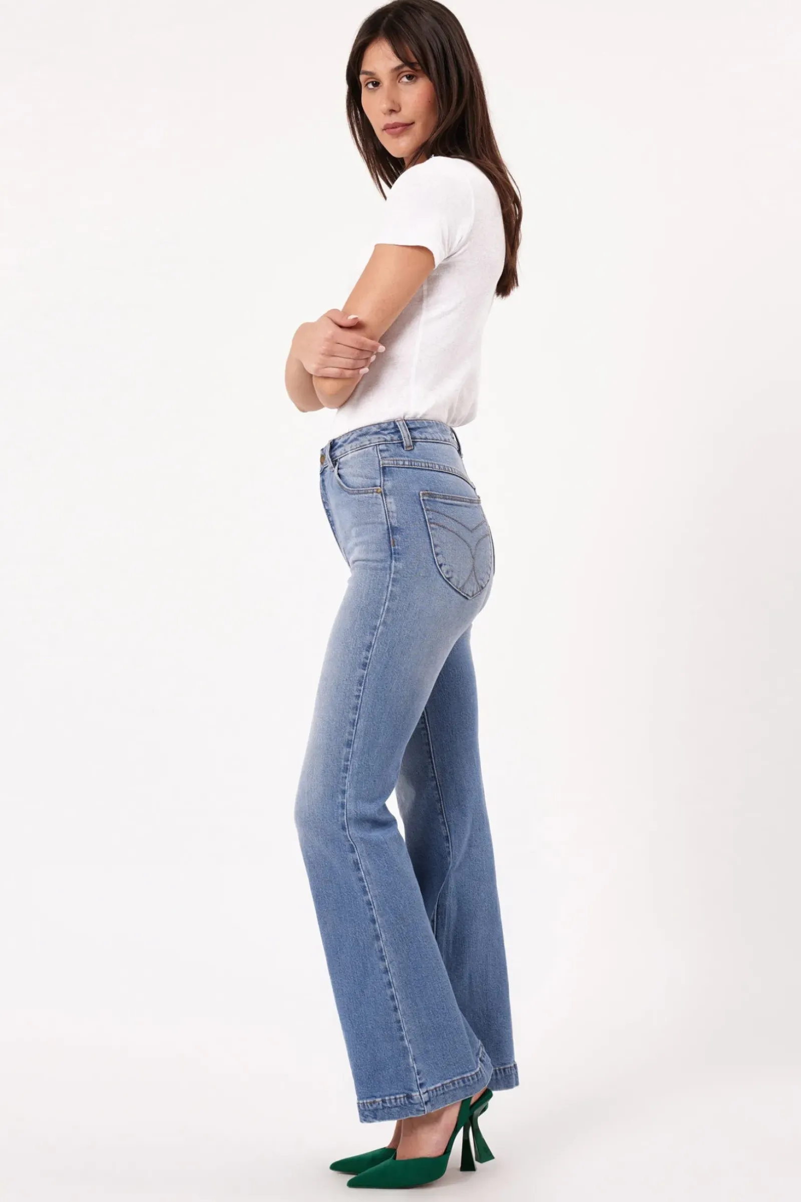 Rolla's Rolla's Eastcoast Flare Kate - Mid Vintage Blue Sale