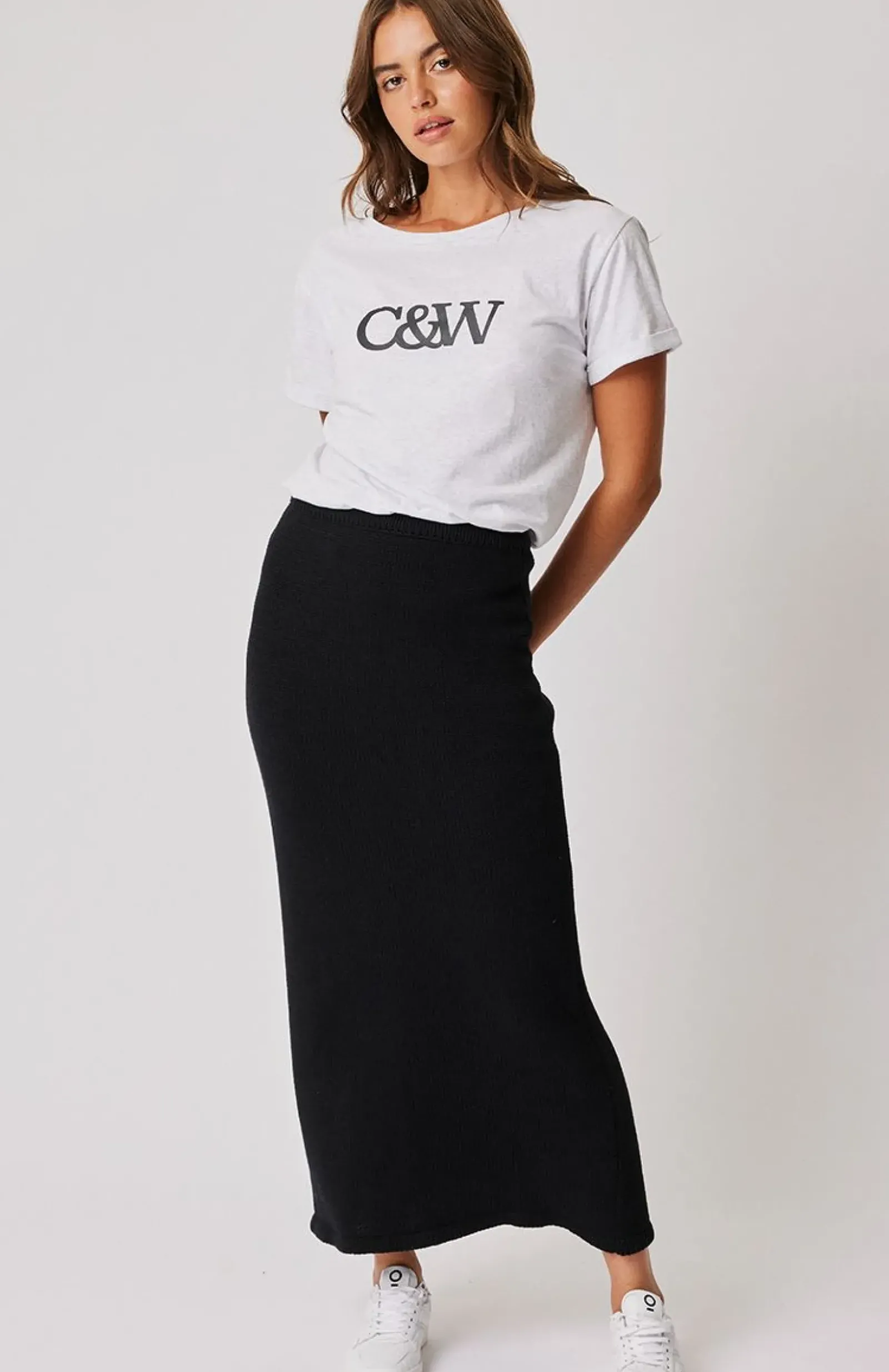 Cartel & Willow Cartel & Willow Sammie Knit Skirt - Black Outlet