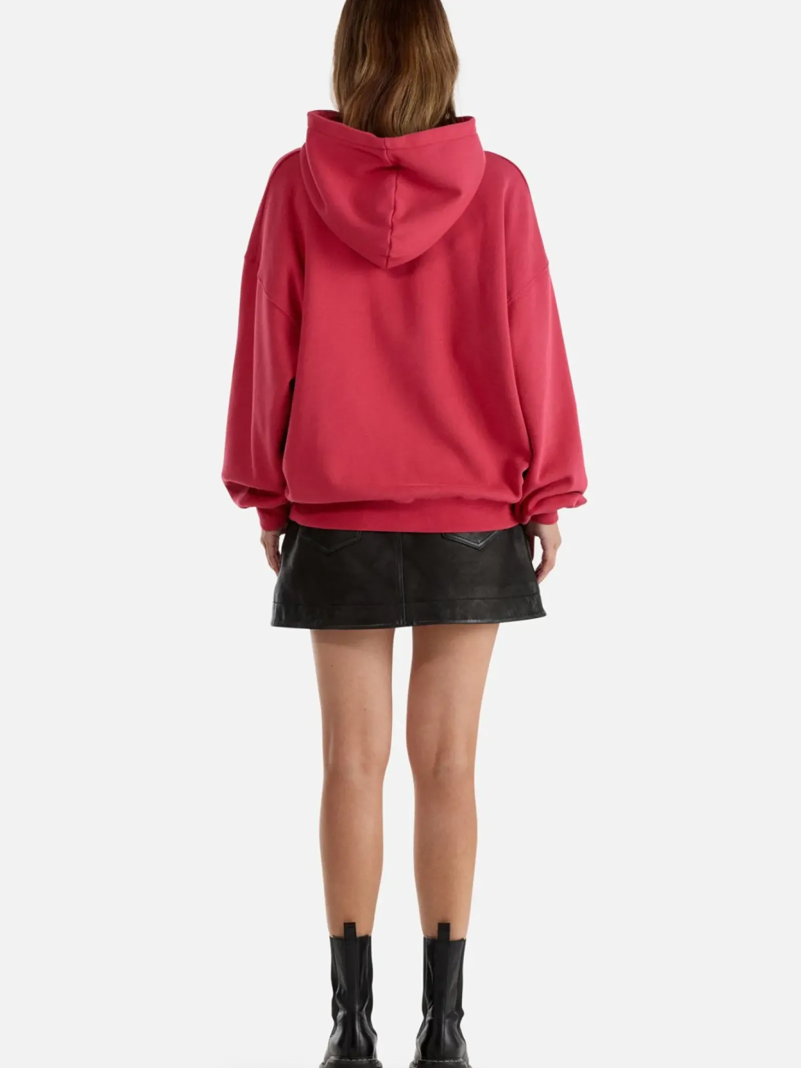 Ena Pelly Brooke Oversized Hoodie DIY Studios - Poppy Red Clearance