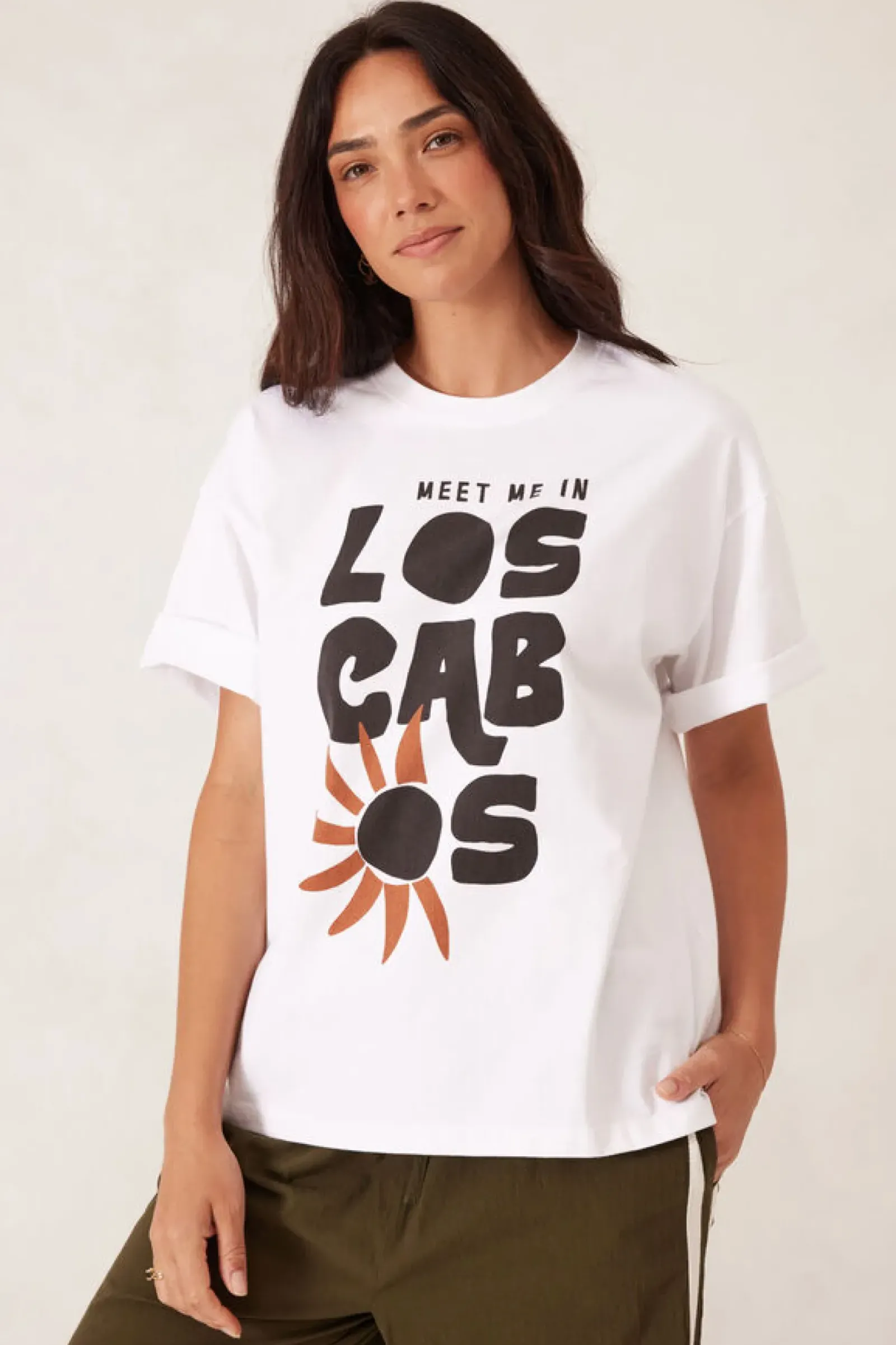 Ceres Life Boyfriend Tee - Los Cabos White New