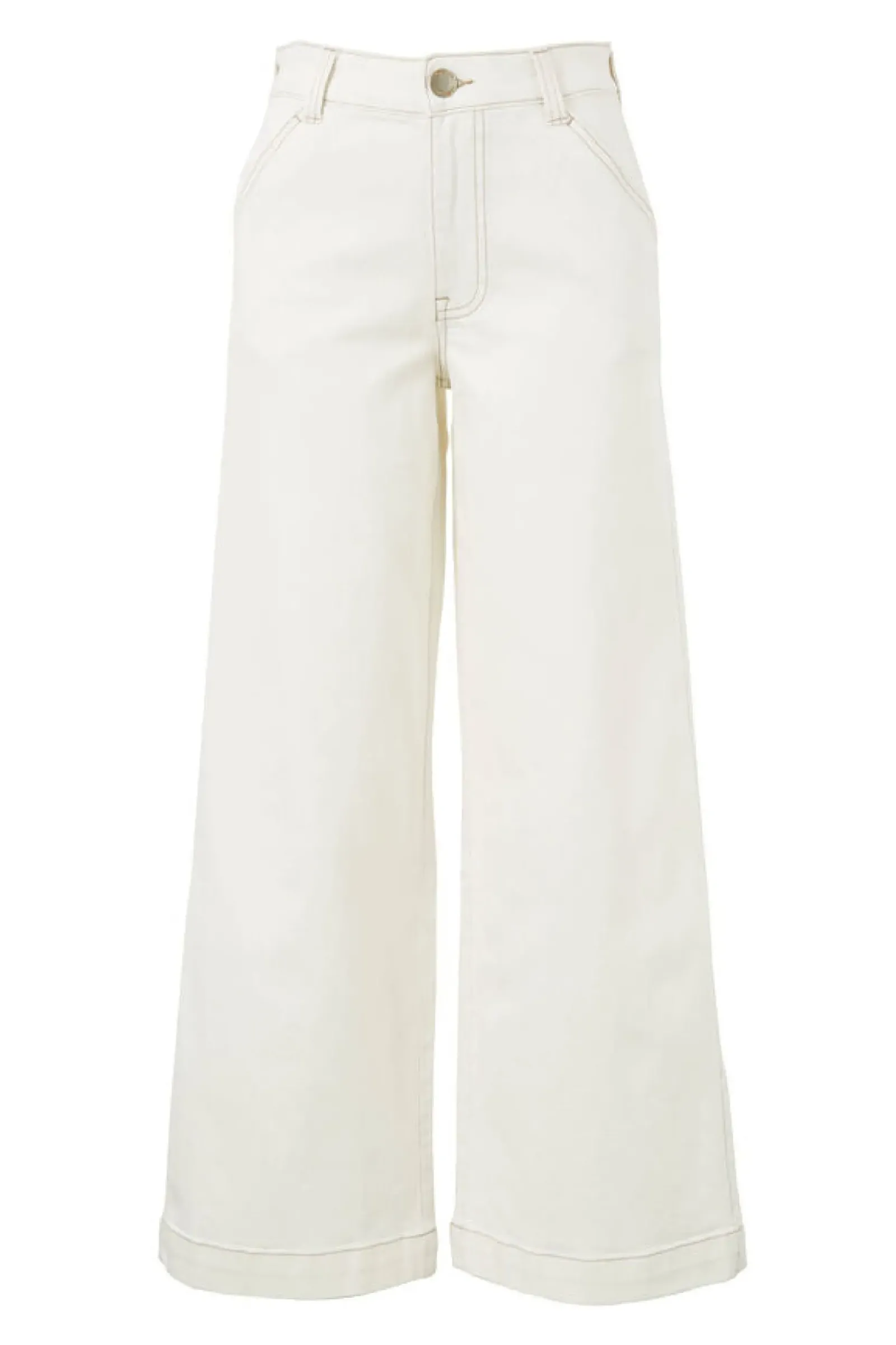 Ceres Life Classic Wide Leg Jean - Fresh Ecru Best