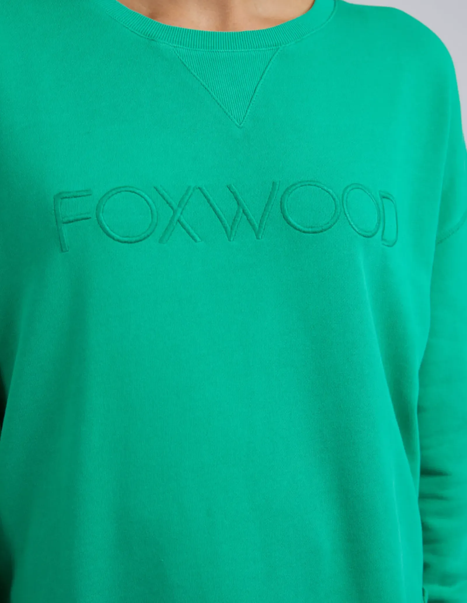 Foxwood Simplified Crew - Bright Green Clearance