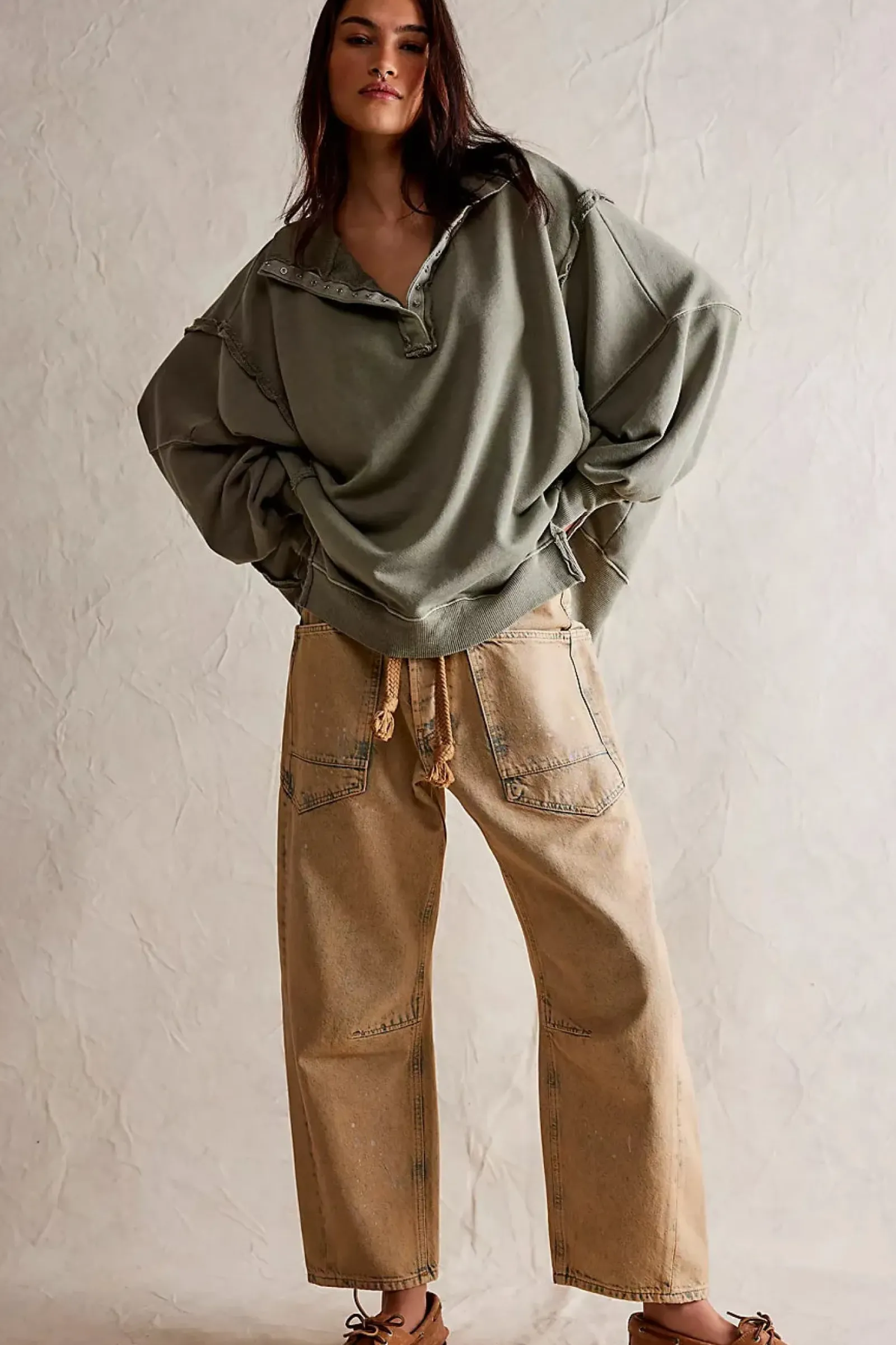 Free People Camden Henley - Laurel Oak New