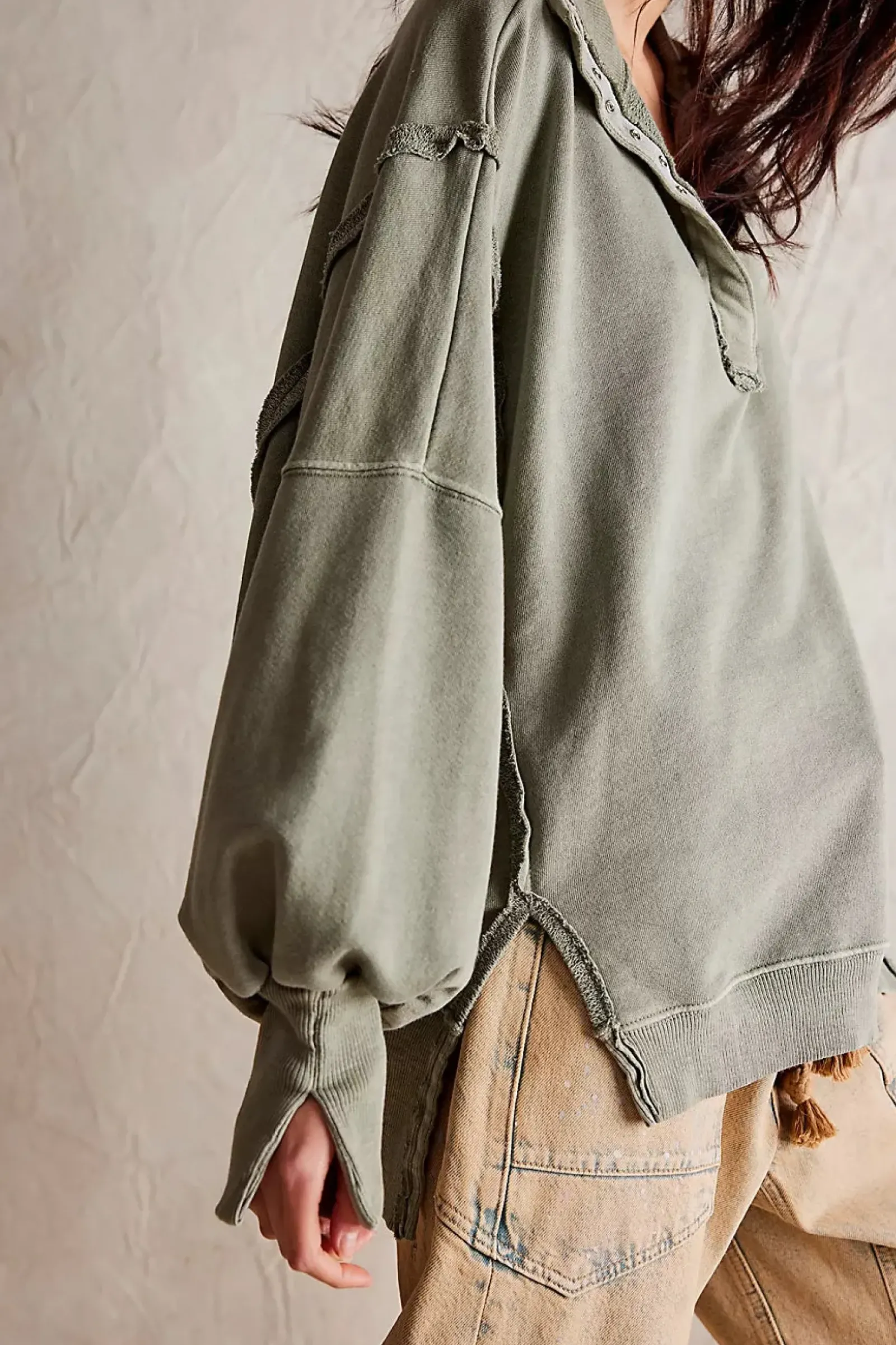 Free People Camden Henley - Laurel Oak New