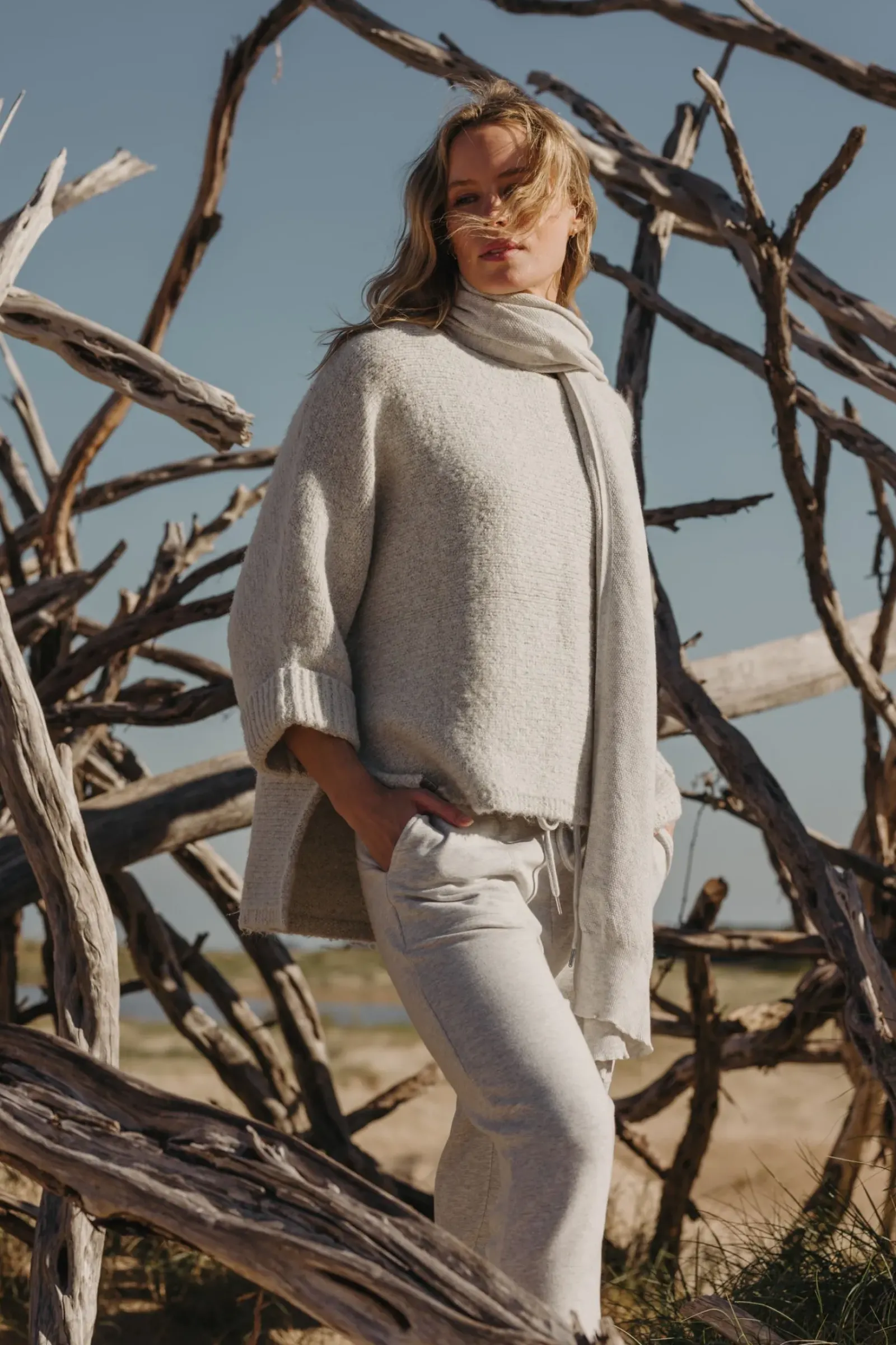 Talamaya Embrace Pullover - Cannoli Cream Clearance