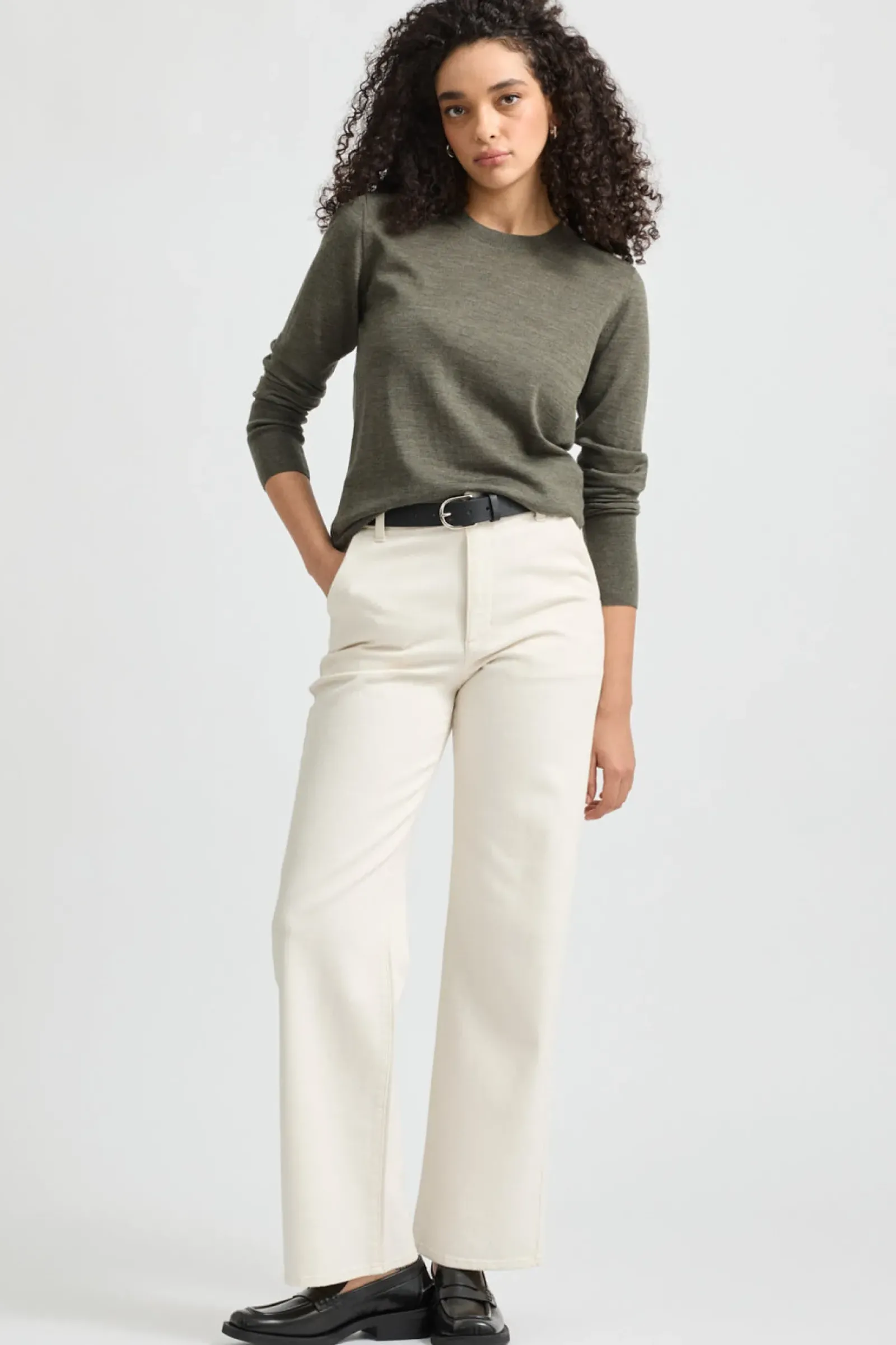 Toorallie Fine Merino Crew - Bay Leaf Online