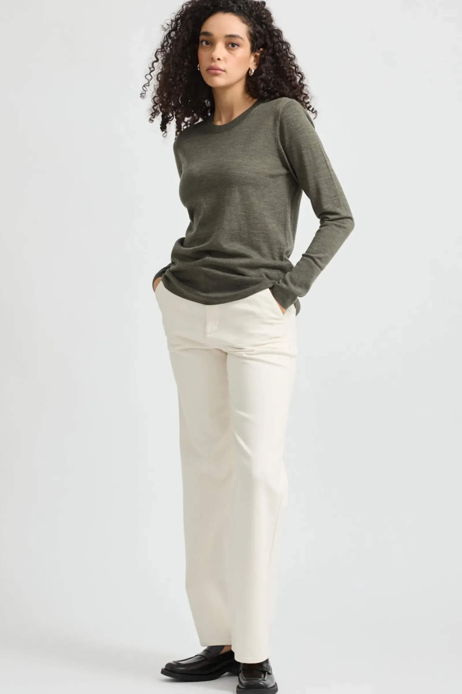 Toorallie Fine Merino Crew - Bay Leaf Online