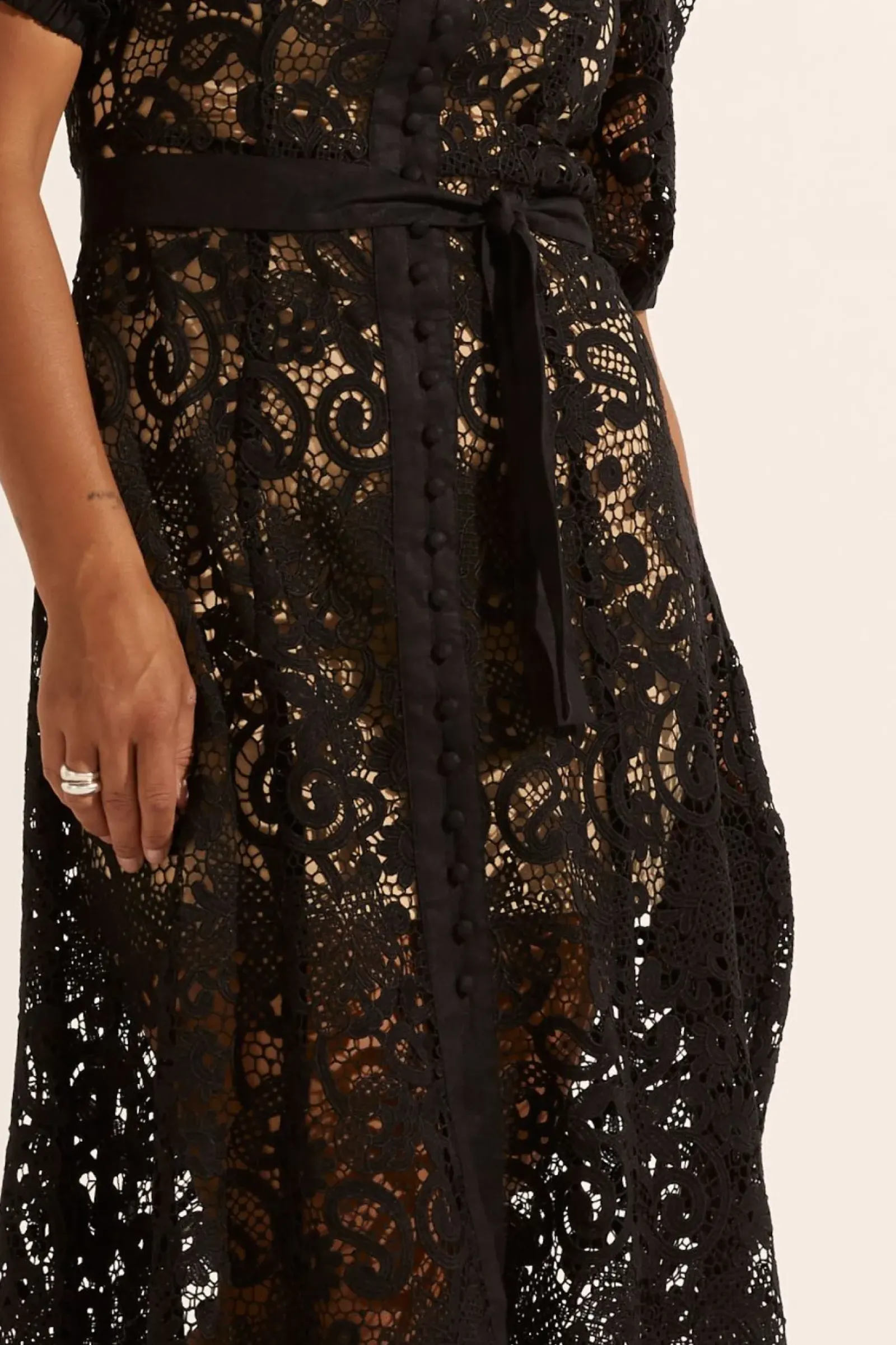 Zoe Kratzmann Lyric Lace Dress - Black New