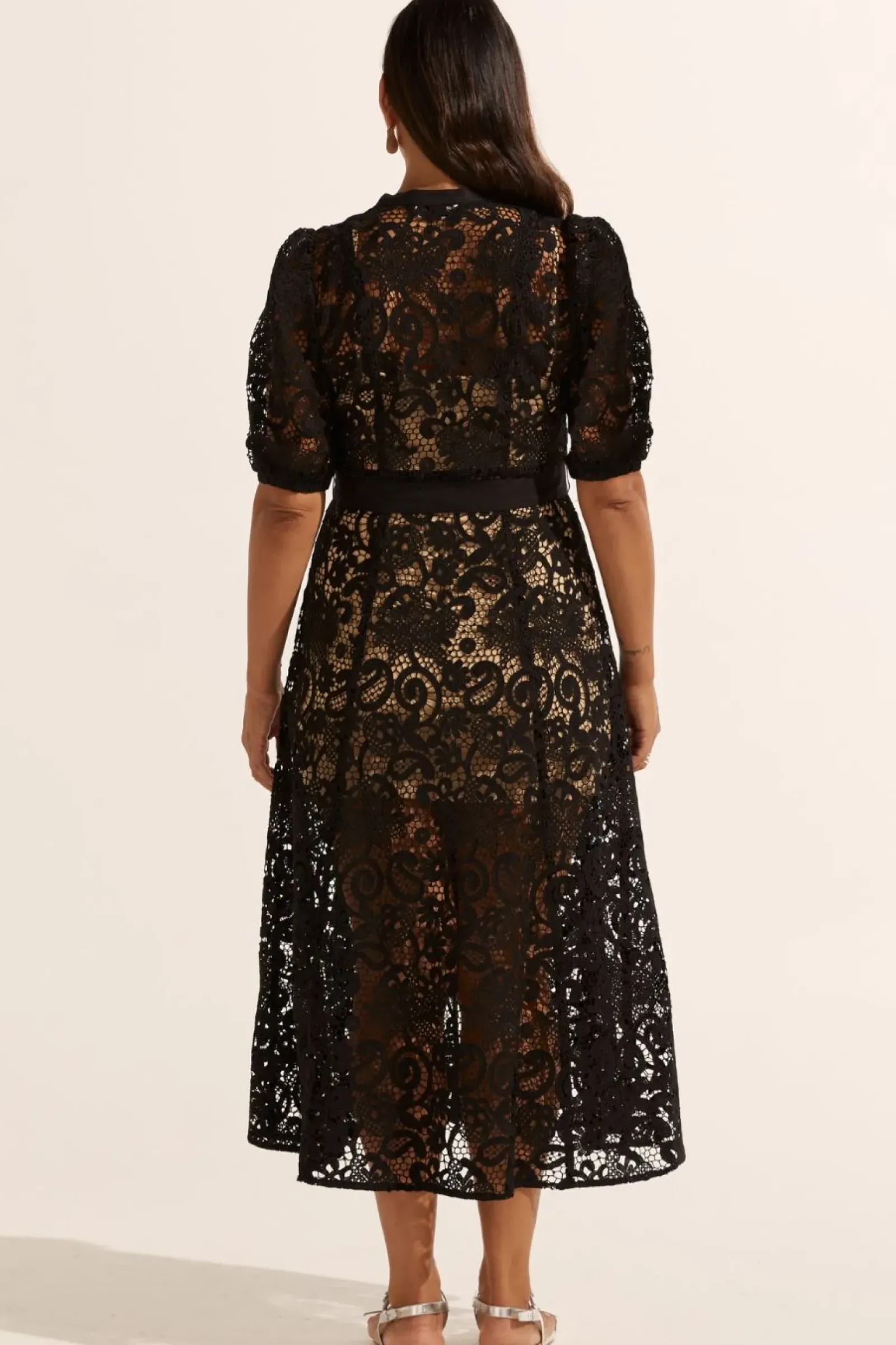 Zoe Kratzmann Lyric Lace Dress - Black New