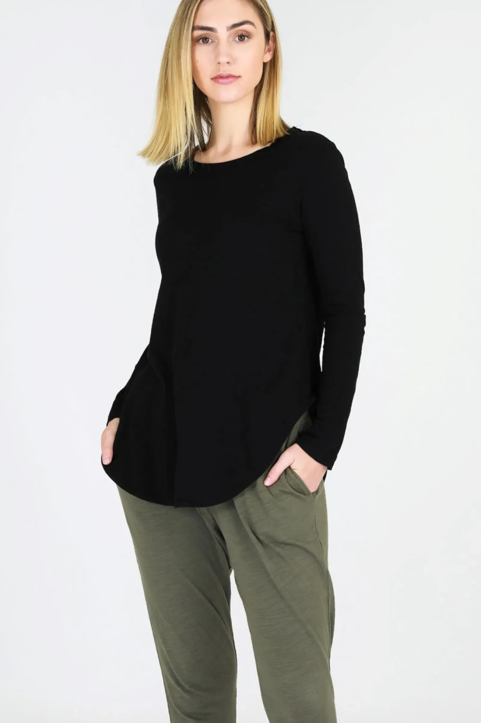 3rd Story Scarlett Long Sleeve Tee - Black Online