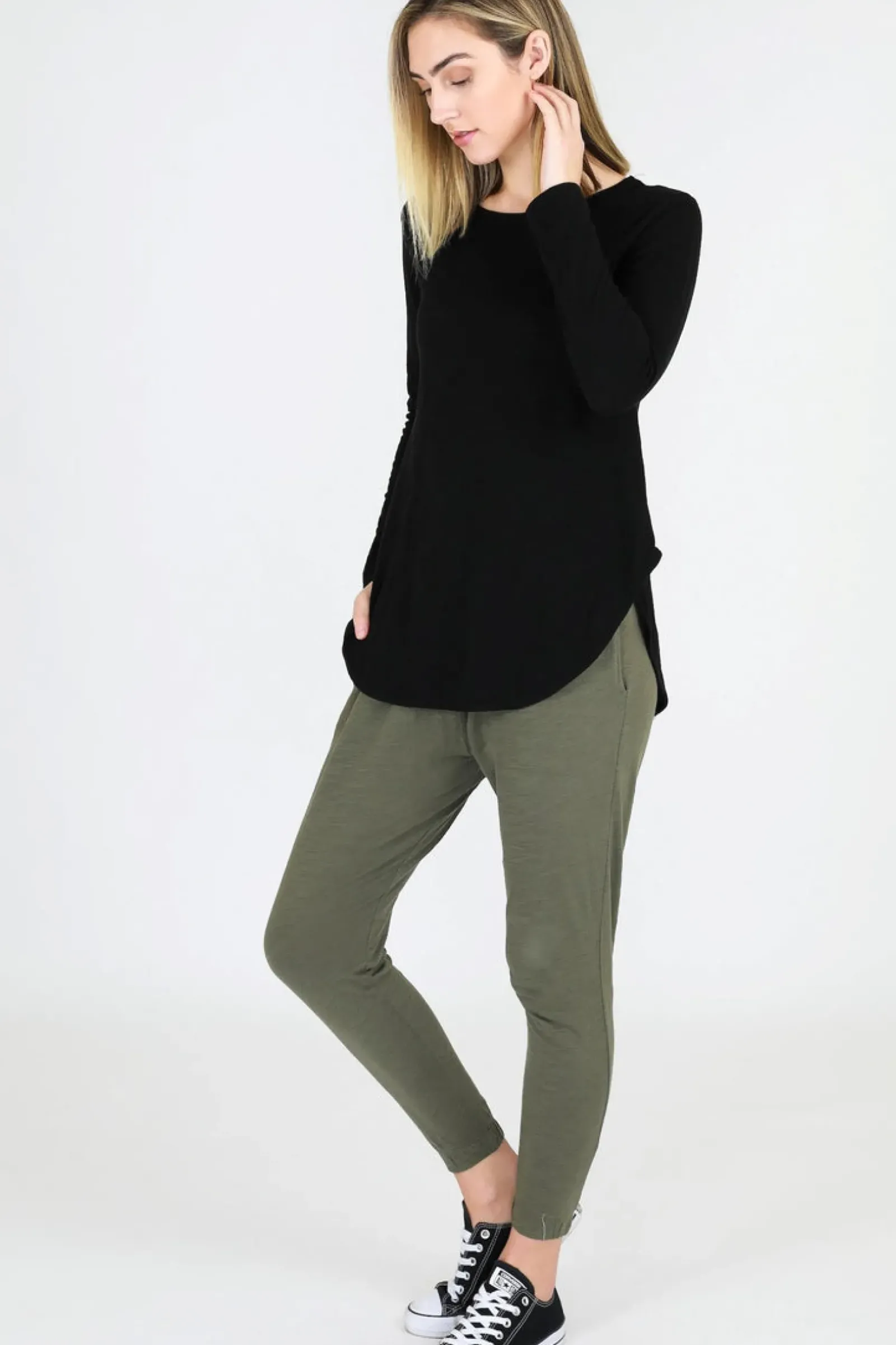 3rd Story Scarlett Long Sleeve Tee - Black Online