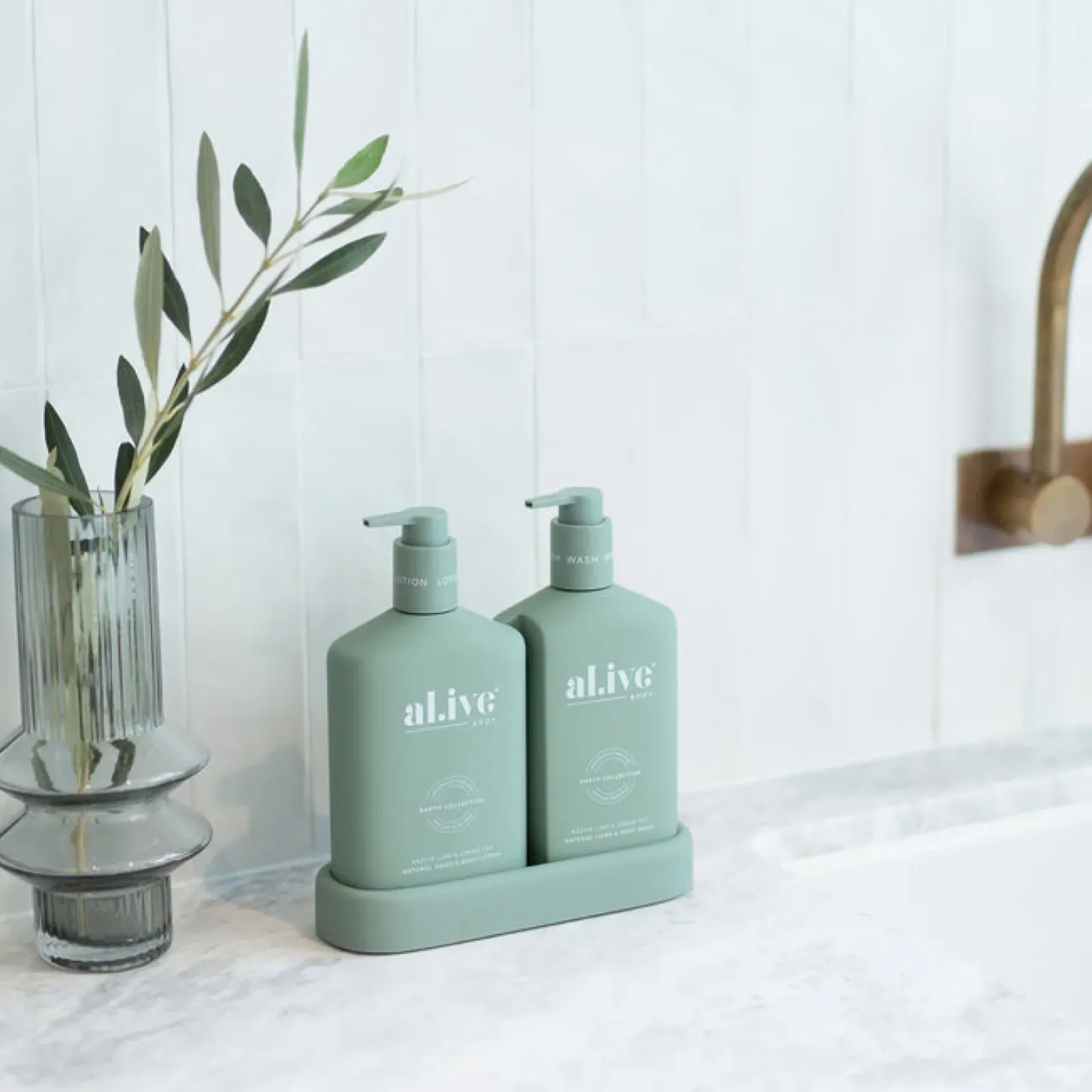 Al.ive Wash & Lotion Duo - Kaffir Lime & Green Tea Discount