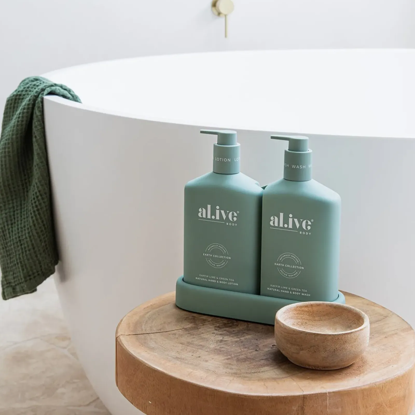 Al.ive Wash & Lotion Duo - Kaffir Lime & Green Tea Discount