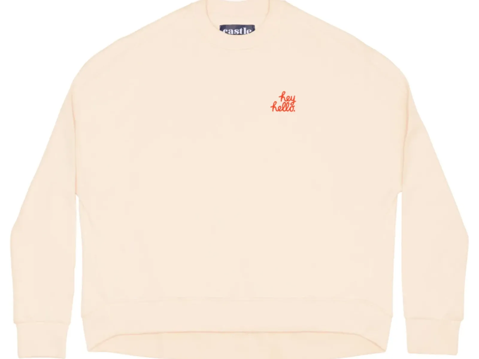 Castle and Things Hey Hello Box Sweater - Cream Discount
