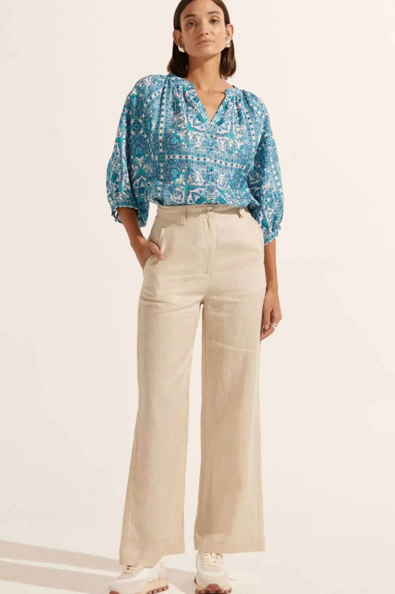 Zoe Kratzmann Hanker Top - Sapphire Tile Sale