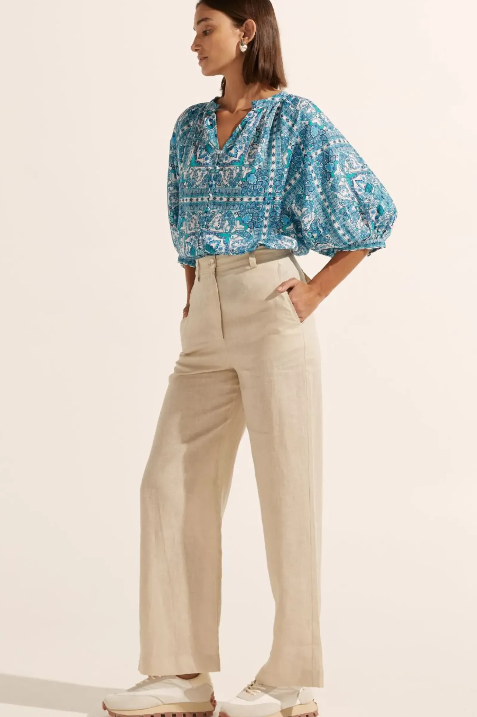 Zoe Kratzmann Hanker Top - Sapphire Tile Sale