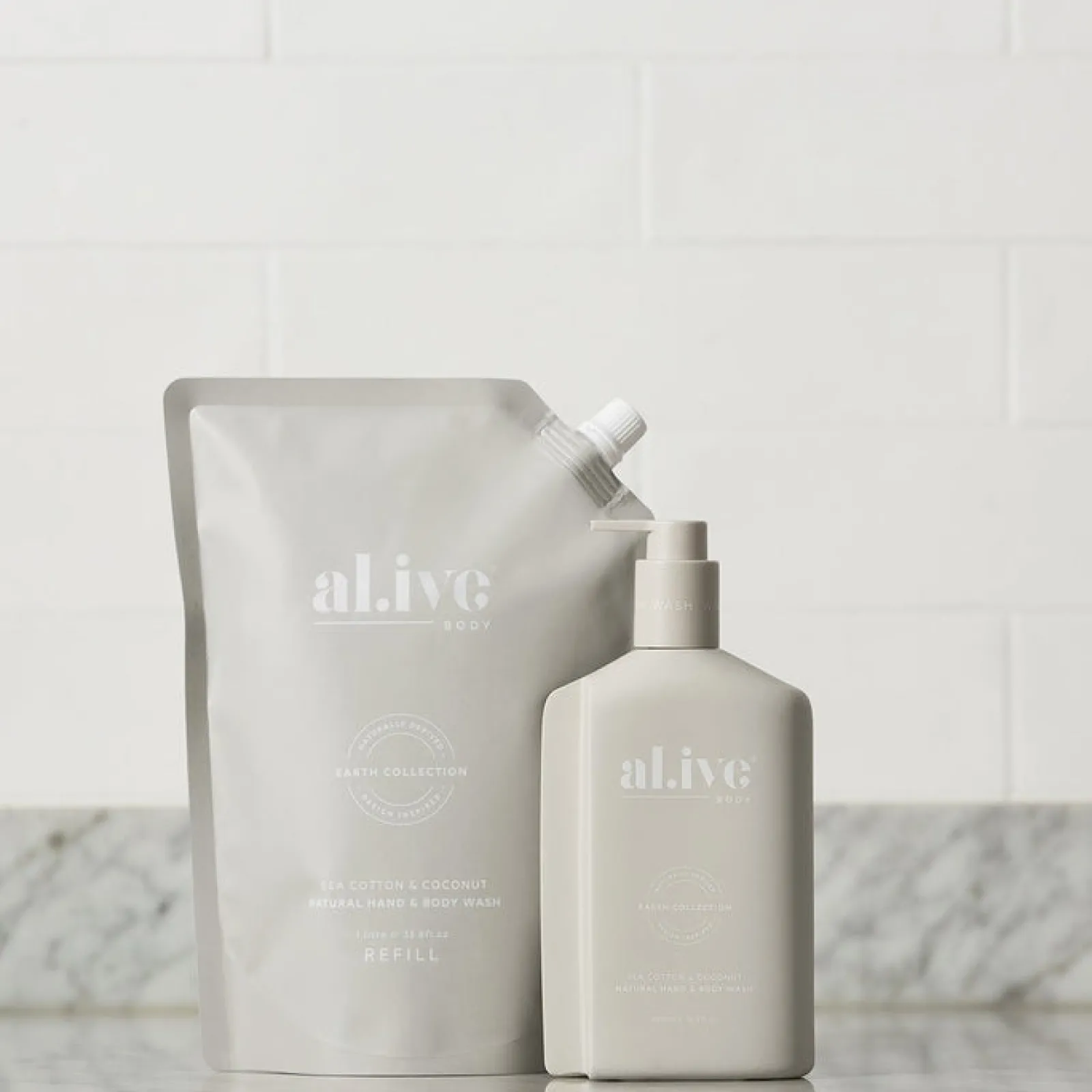 Al.ive Sea Cotton & Coconut Wash - Refill Discount