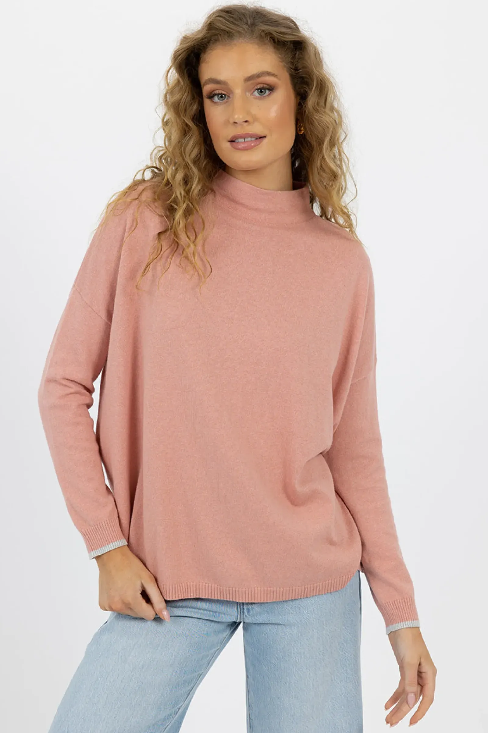 Humidity Heidi Knit Top - Rose Sale