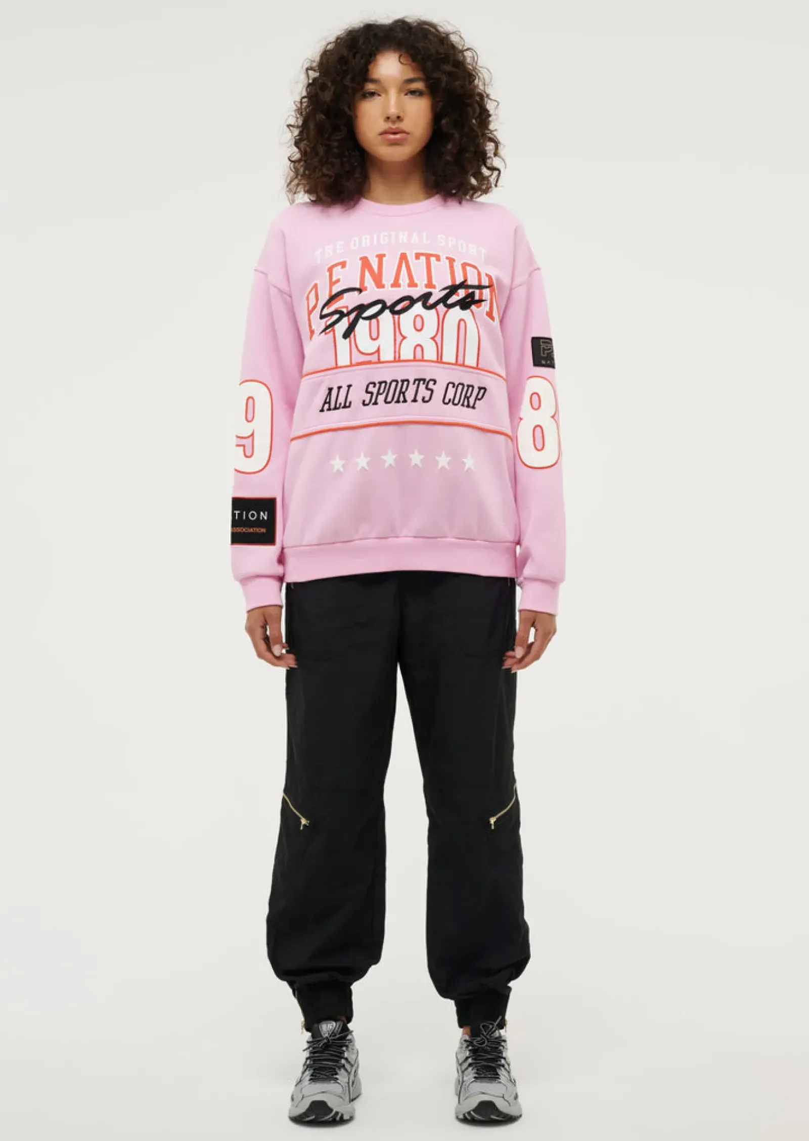 P.E Nation Summer League Sweat - Prism Pink Clearance