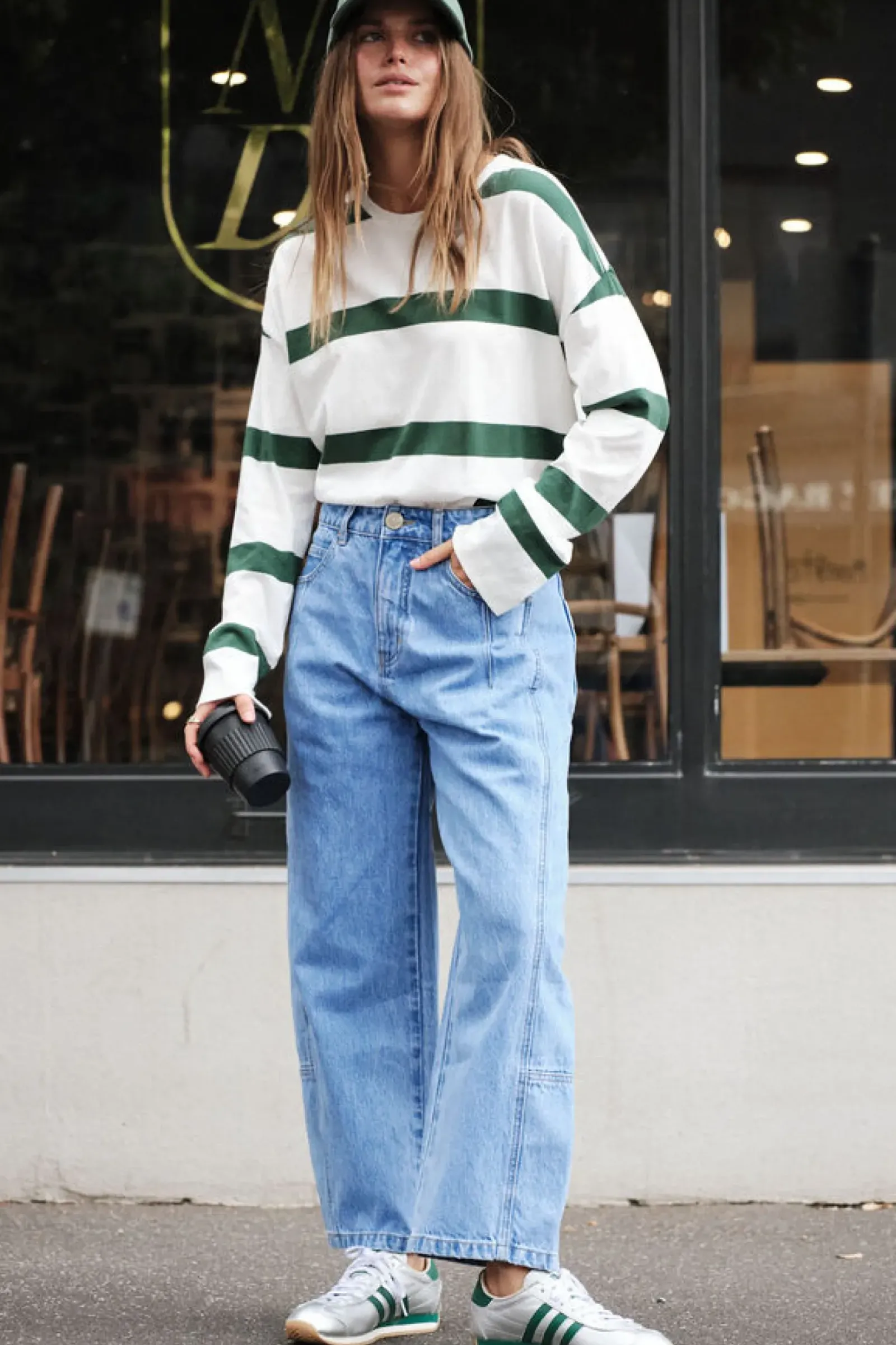 Ceres Life Darted Barrel Jean - Vintage Blue Discount