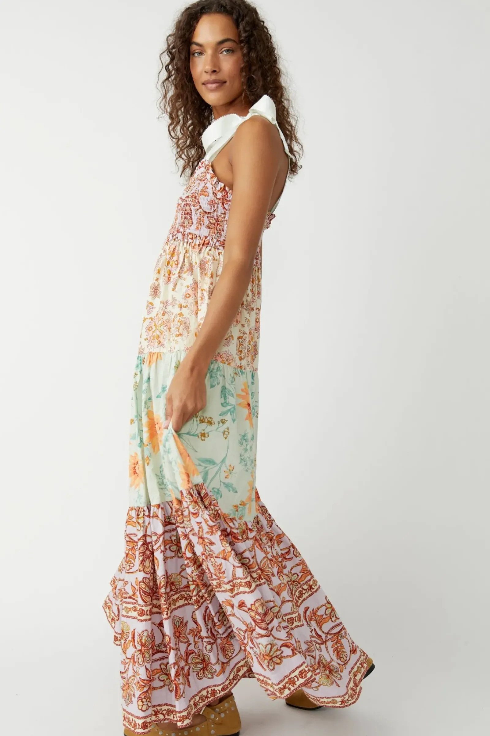 Free People Bluebell Maxi - Lilac Combo Discount