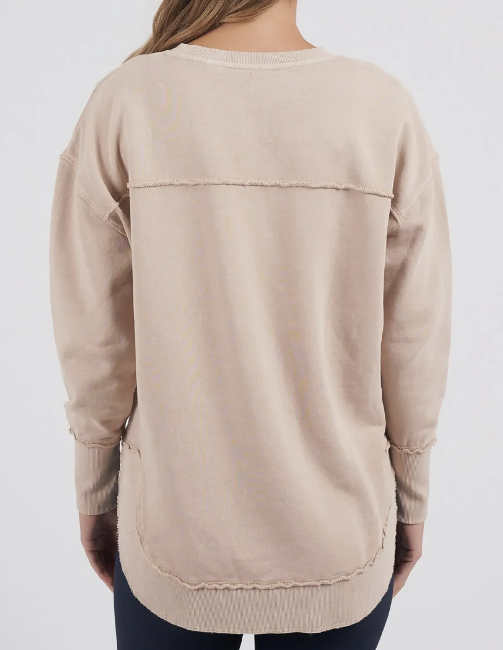 Foxwood Medalion Crew - Oatmeal Sale