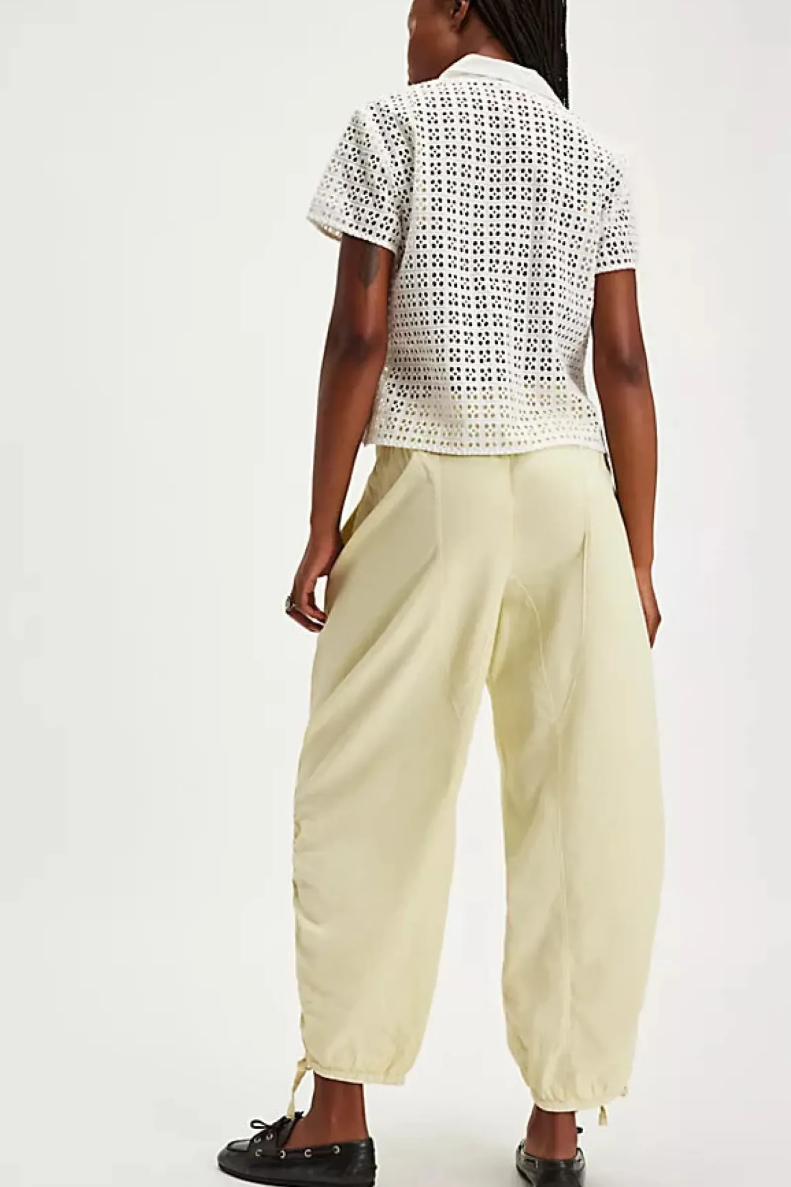 Free People Hadley Poplin Pant - Khaki Chino Sale