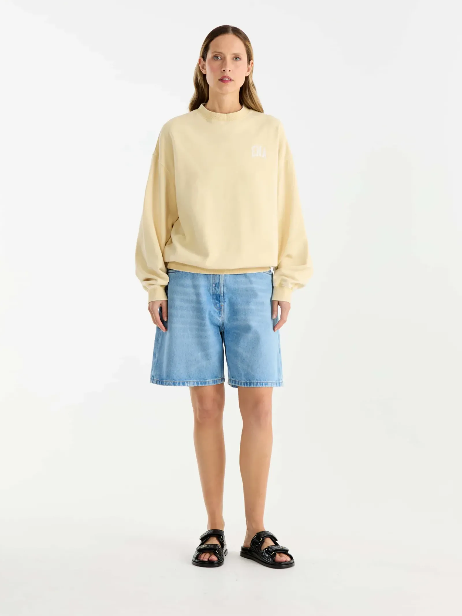 Ena Pelly Vintage Sport Sweatshirt - Lemon Discount
