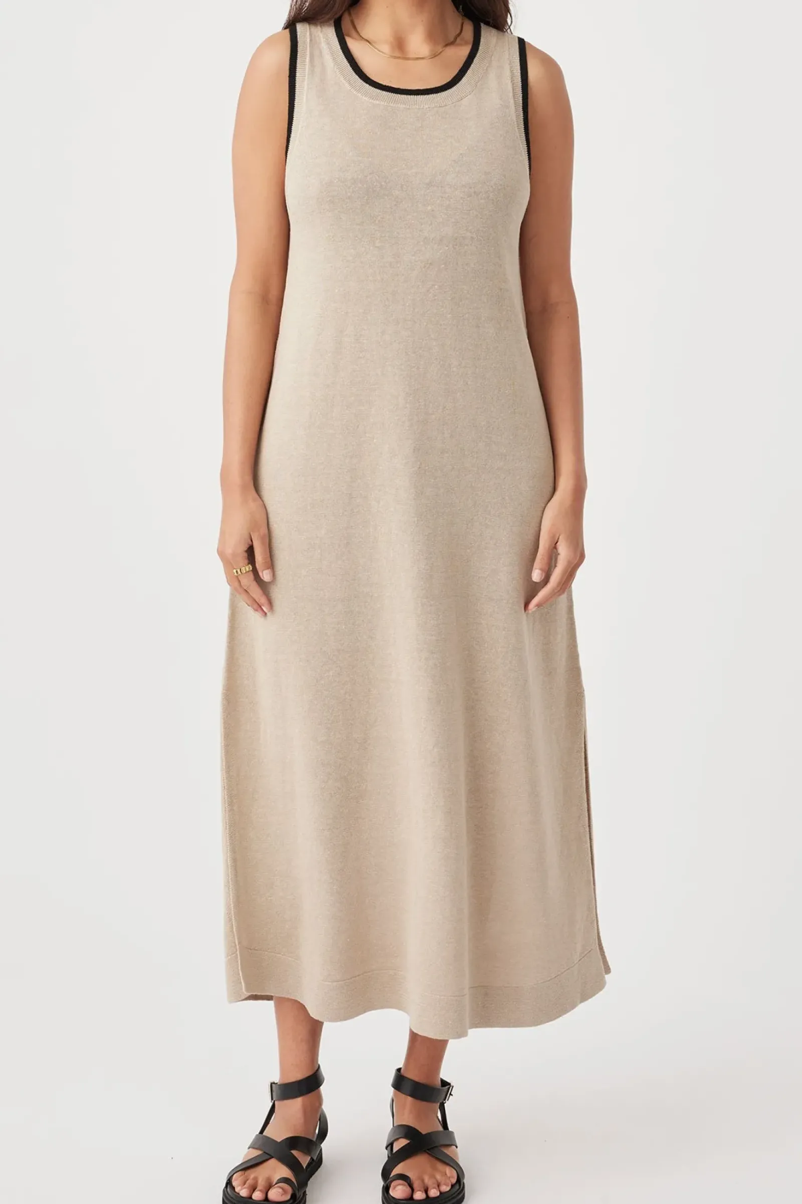 ARCAA Brie Long Dress - Taupe New