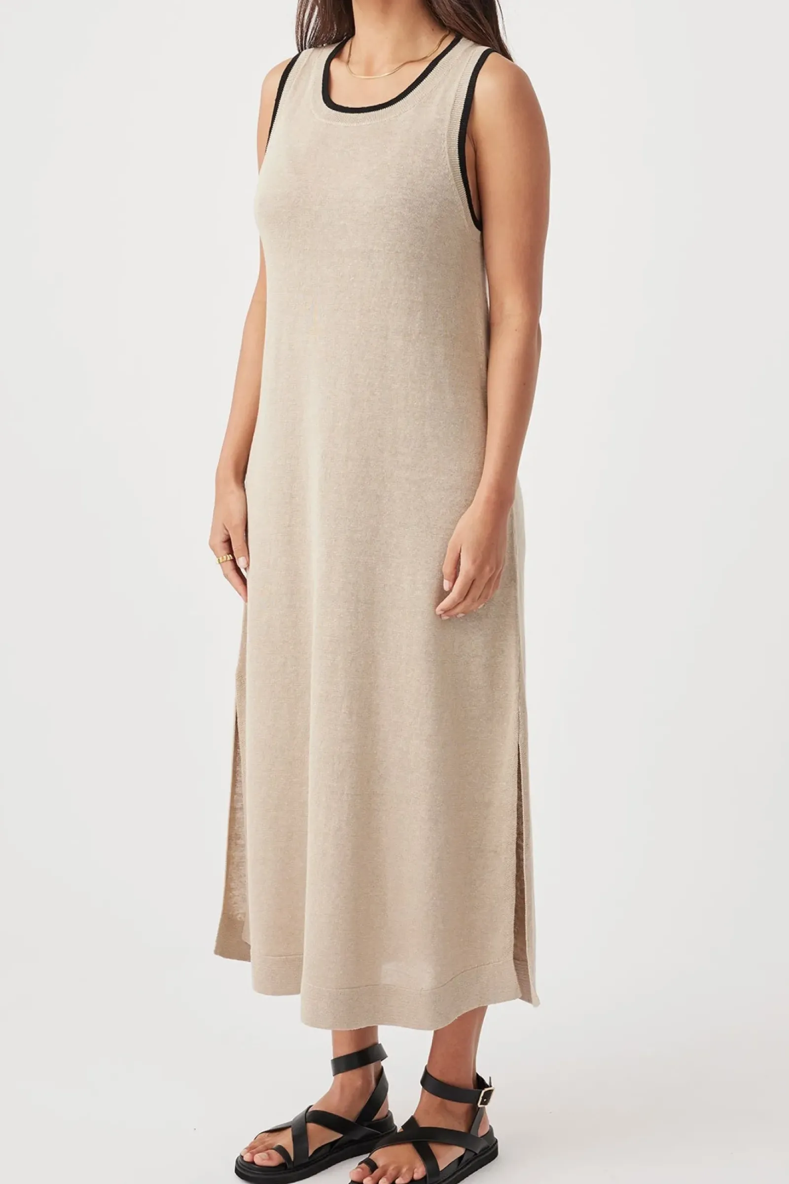 ARCAA Brie Long Dress - Taupe New