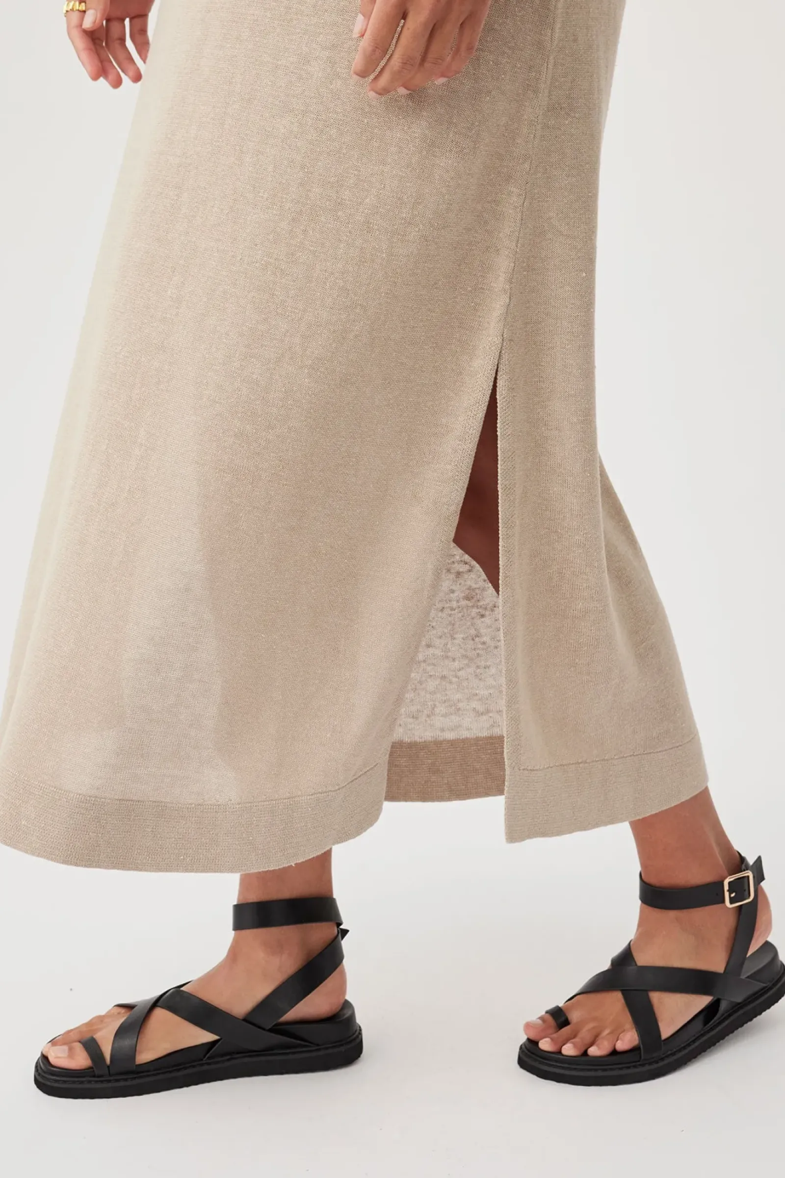 ARCAA Brie Long Dress - Taupe New