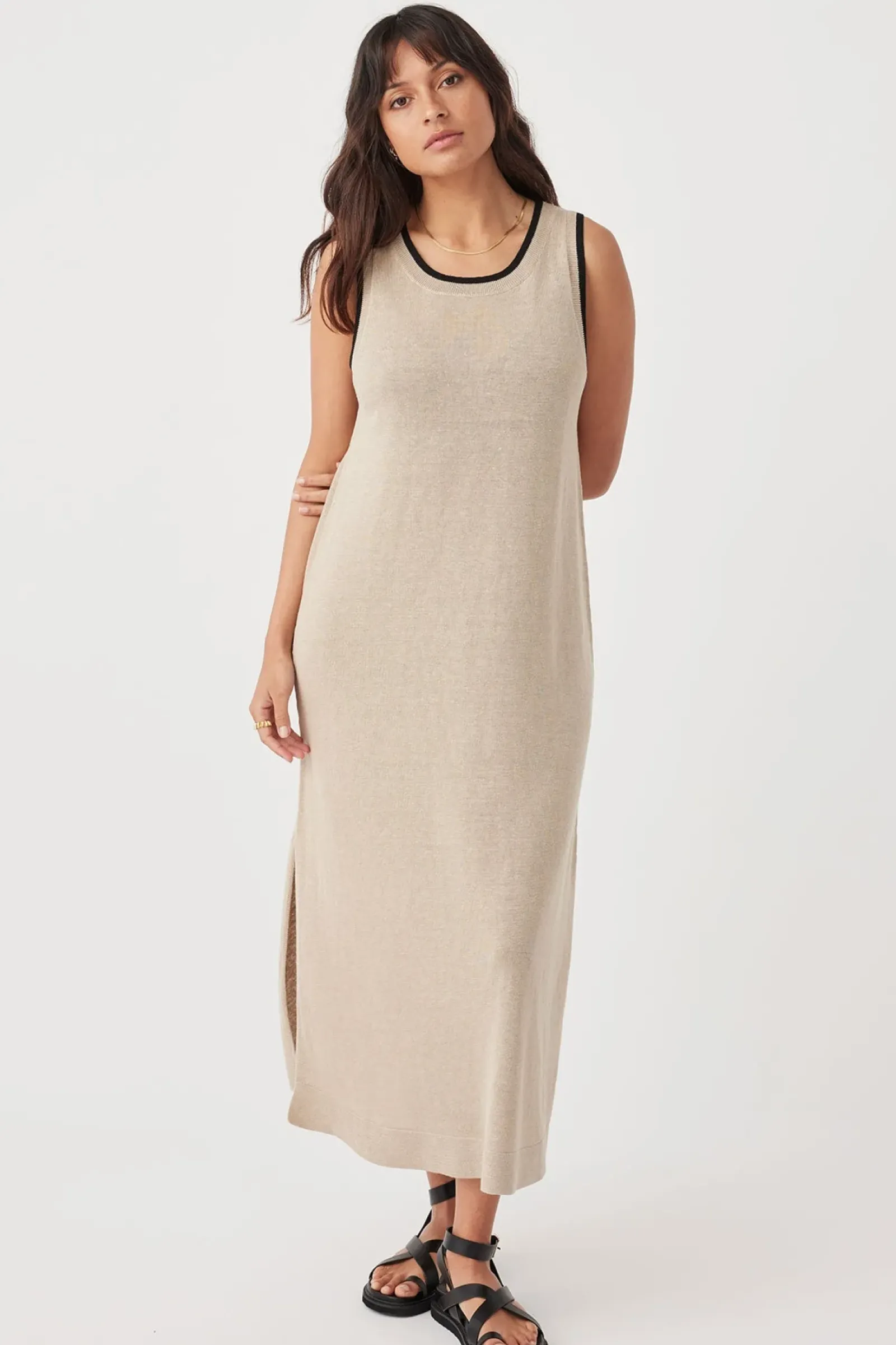 ARCAA Brie Long Dress - Taupe New
