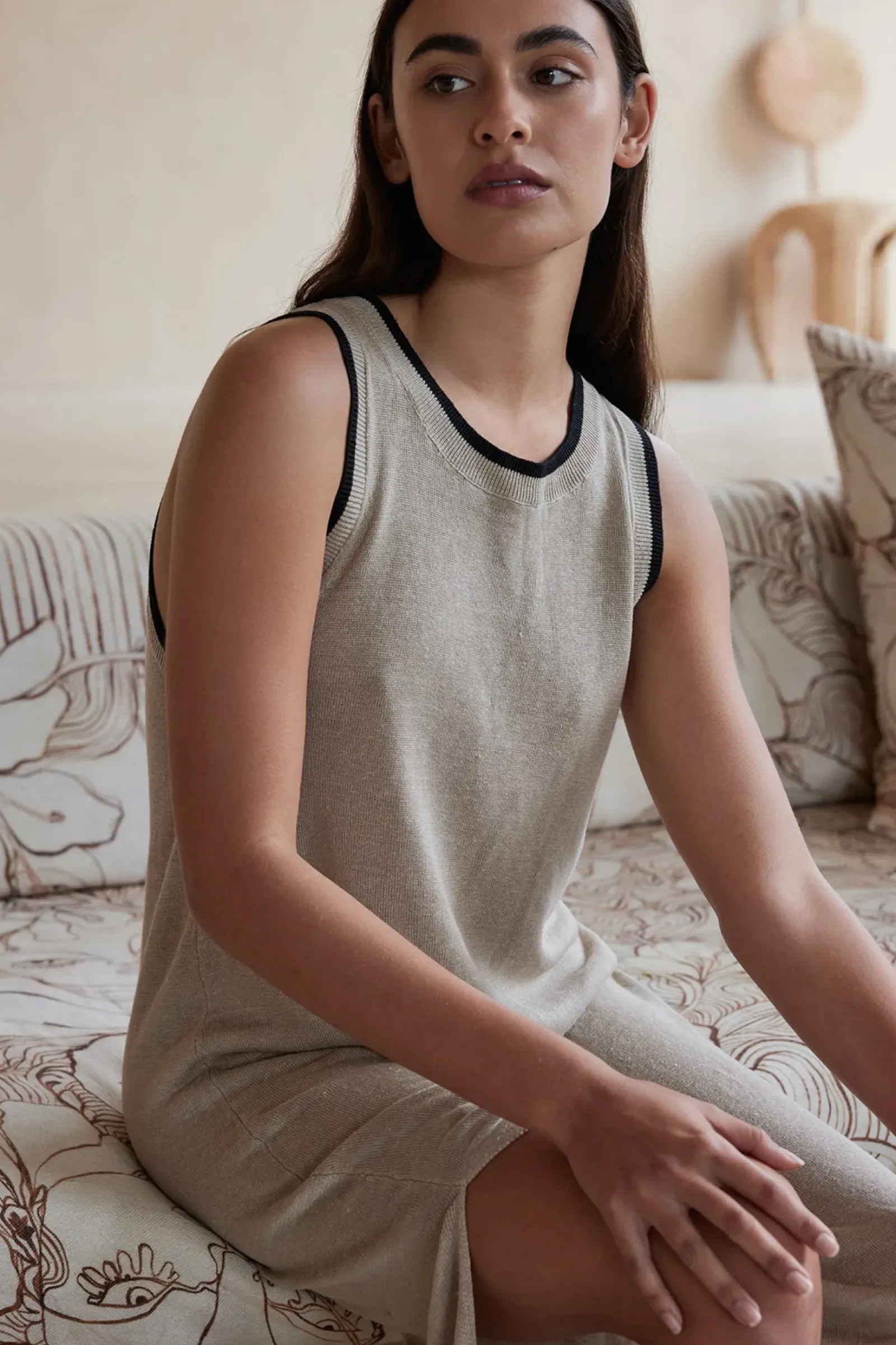 ARCAA Brie Long Dress - Taupe New