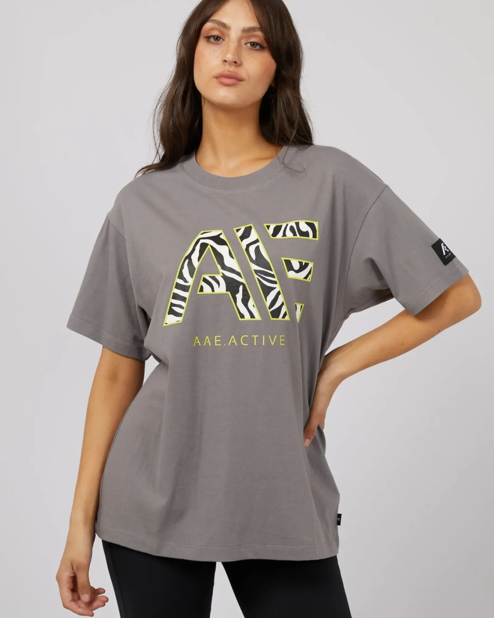 All About Eve Parker Active Tee - Charcoal Fashion