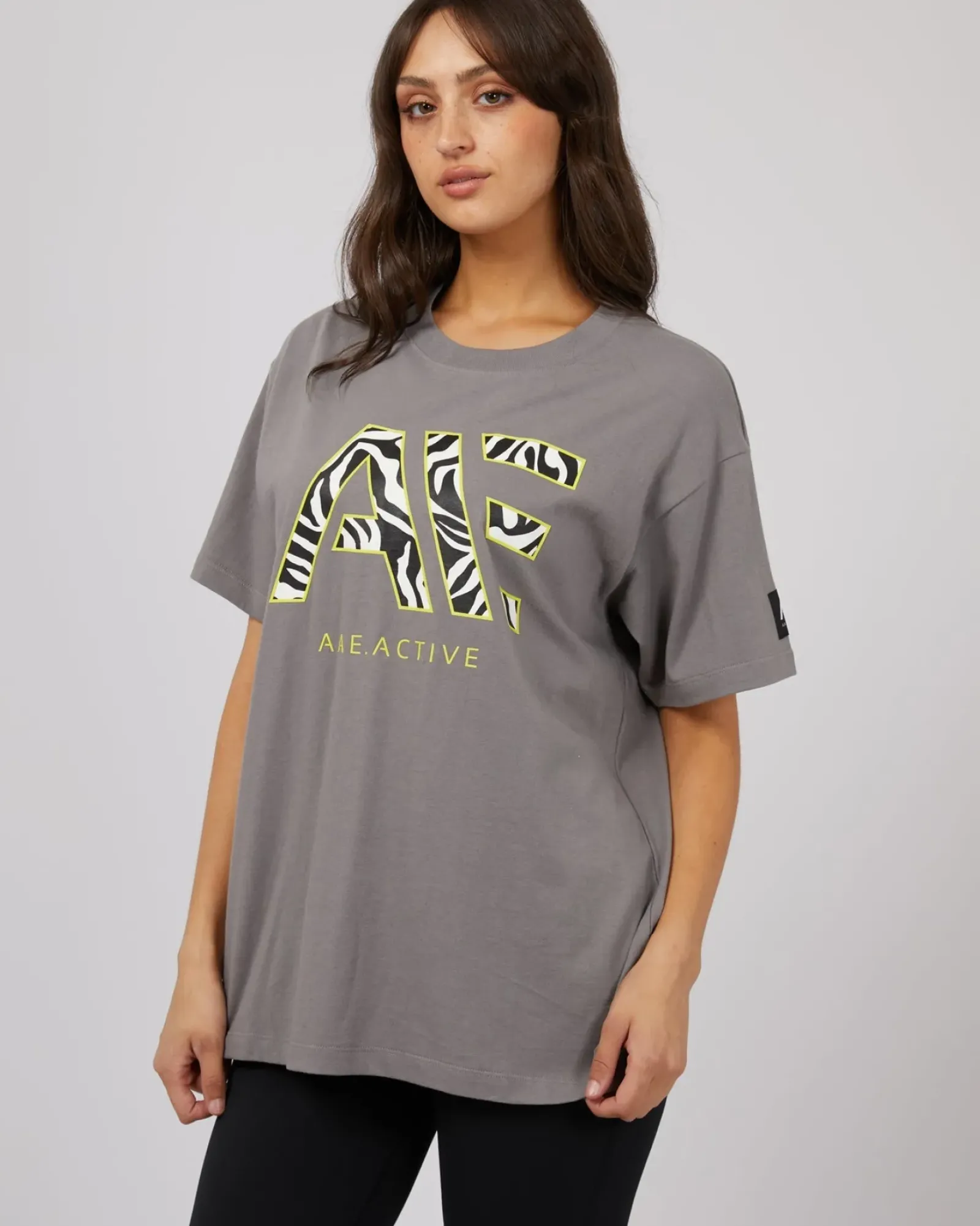 All About Eve Parker Active Tee - Charcoal Fashion
