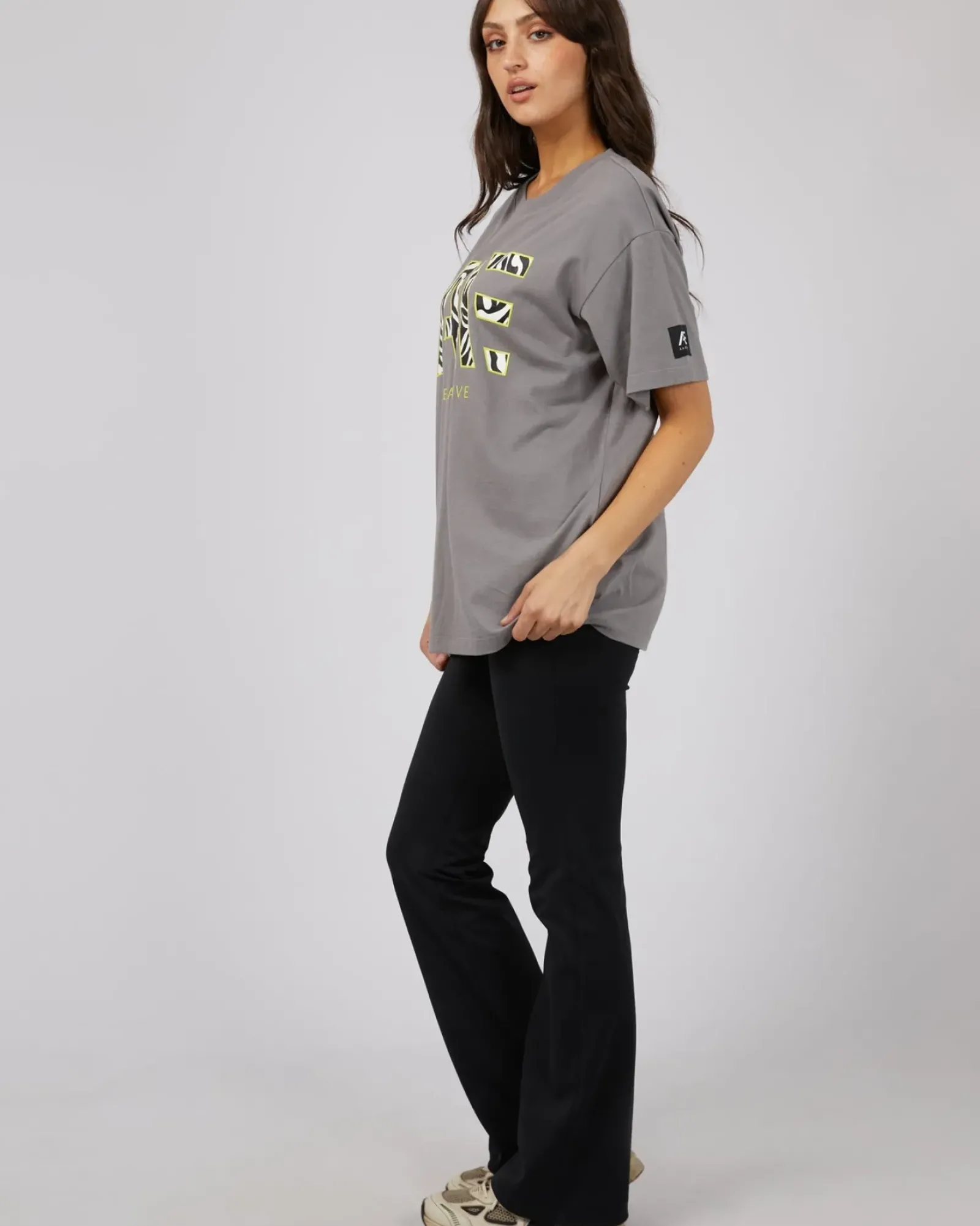 All About Eve Parker Active Tee - Charcoal Fashion