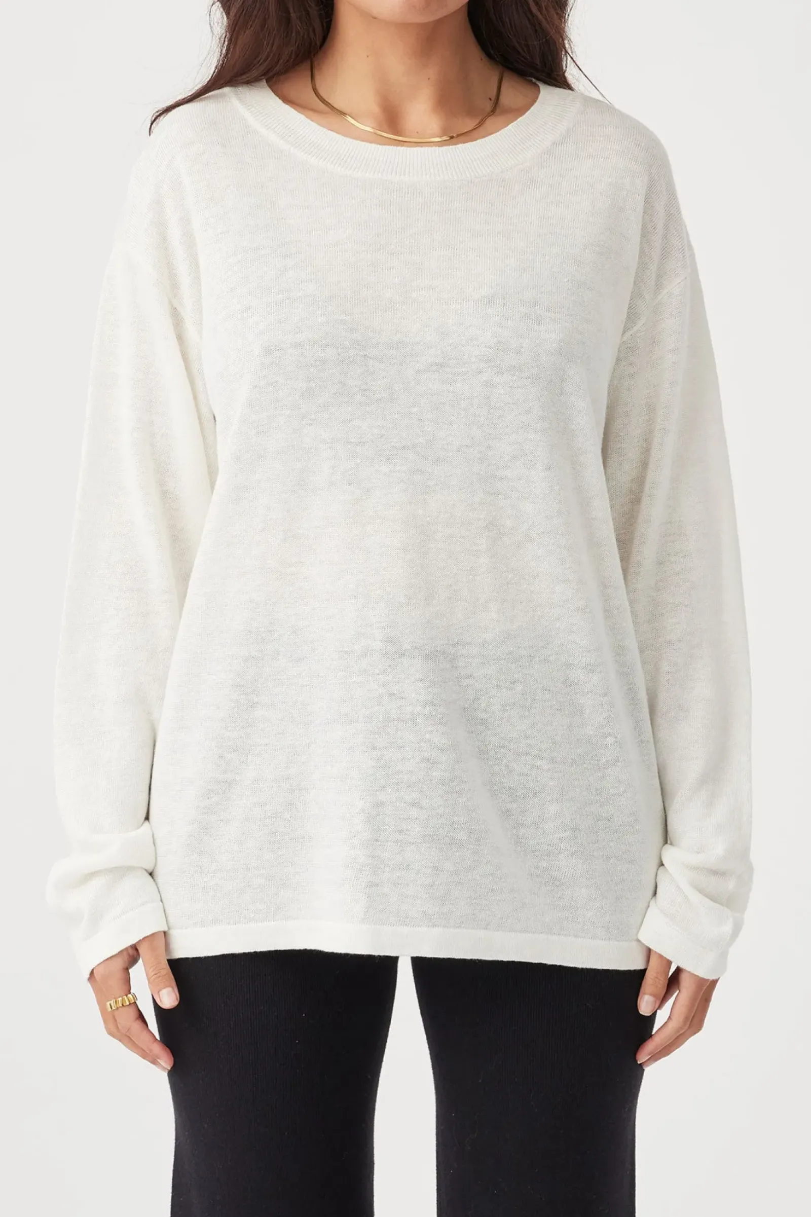ARCAA Hugo Long Sleeve T-Shirt - Cream Outlet