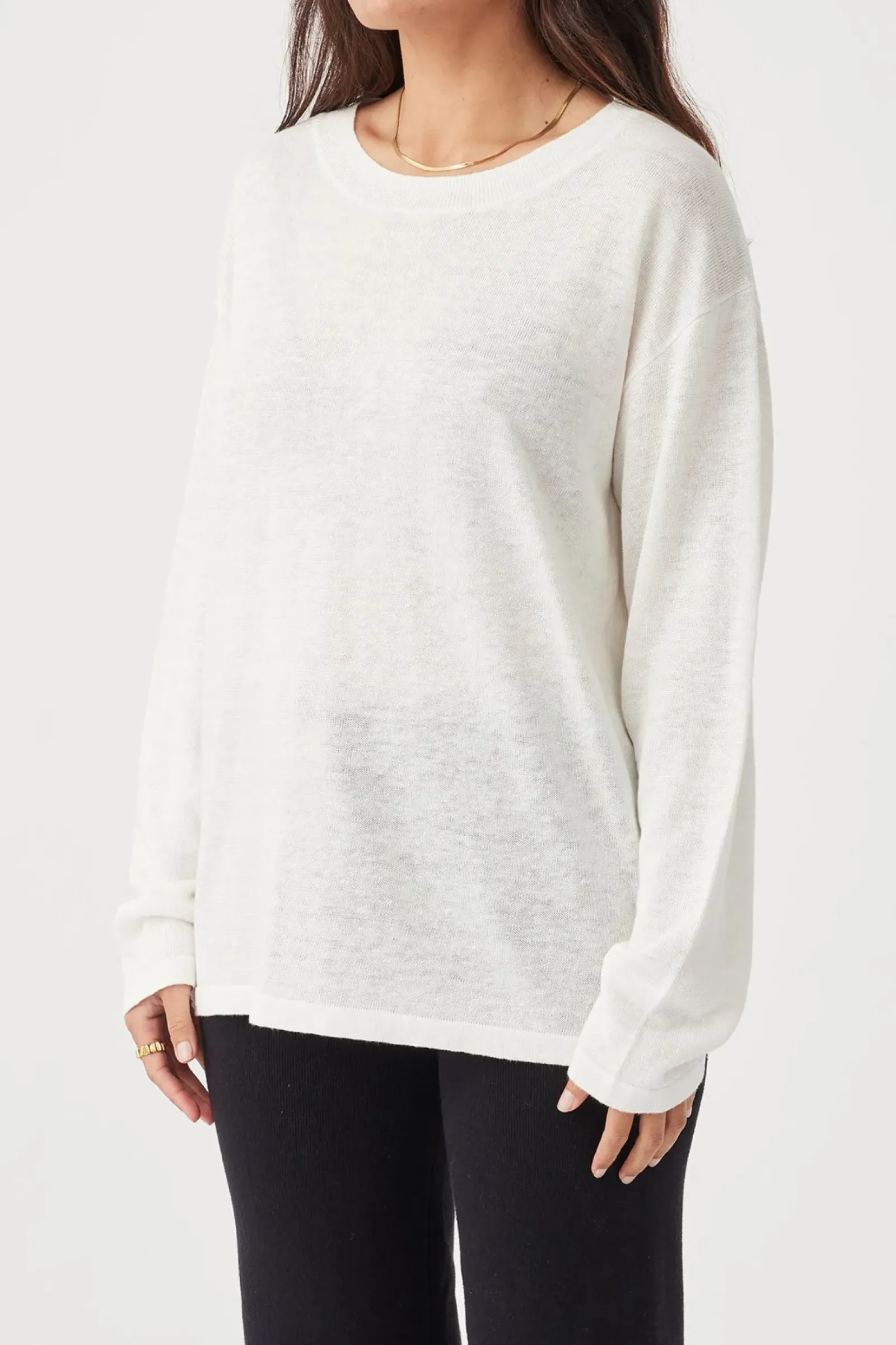 ARCAA Hugo Long Sleeve T-Shirt - Cream Outlet