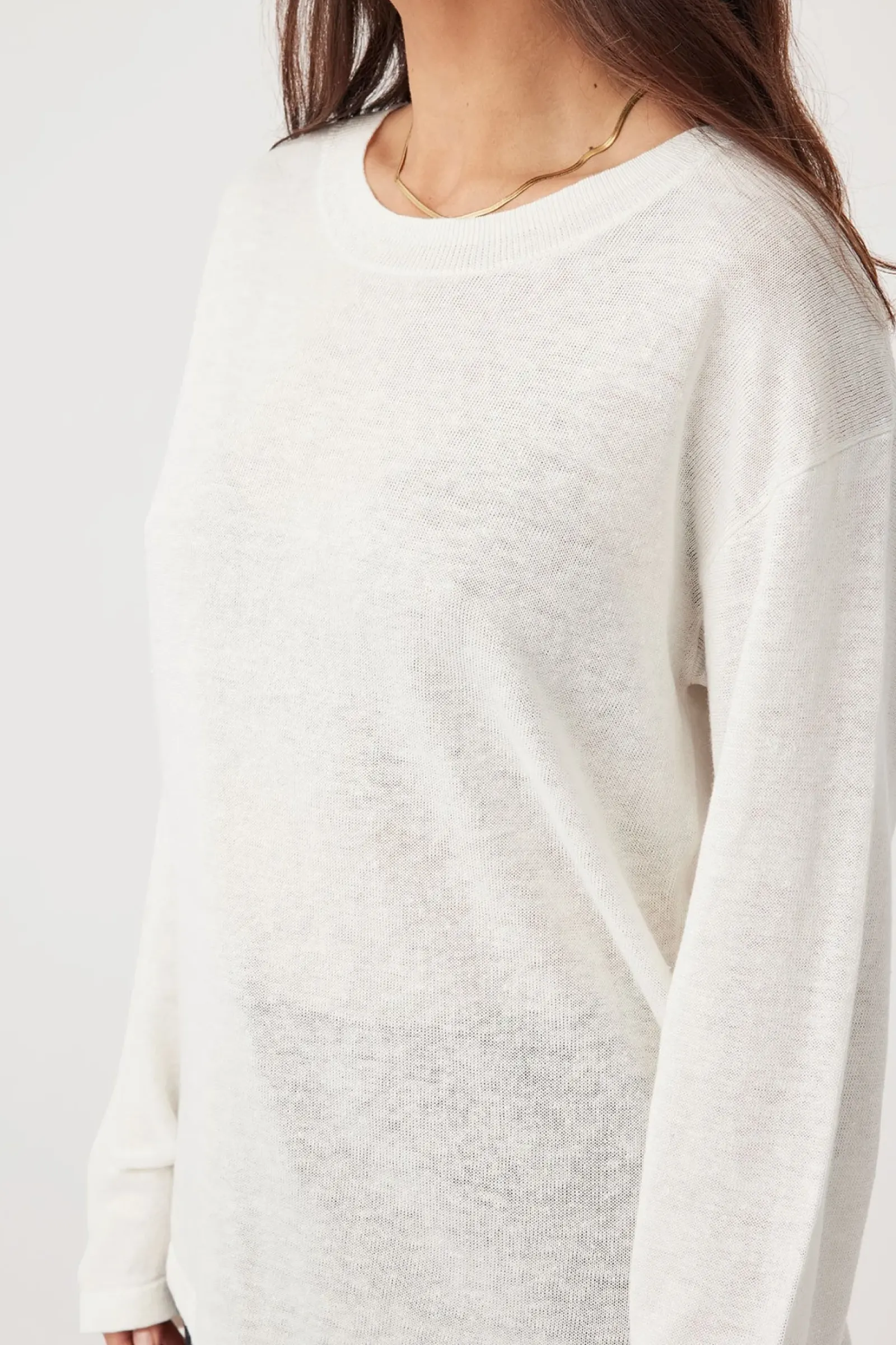 ARCAA Hugo Long Sleeve T-Shirt - Cream Outlet