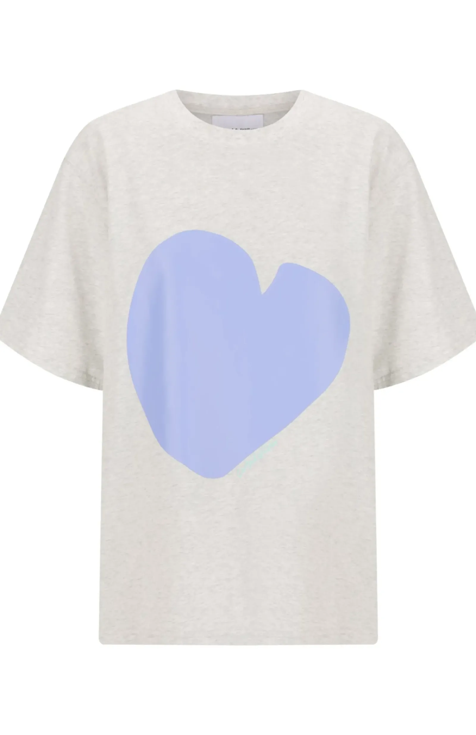 Cartel & Willow Cartel & Willow Cornflower Heart Tee - Marle/Cornflower Discount