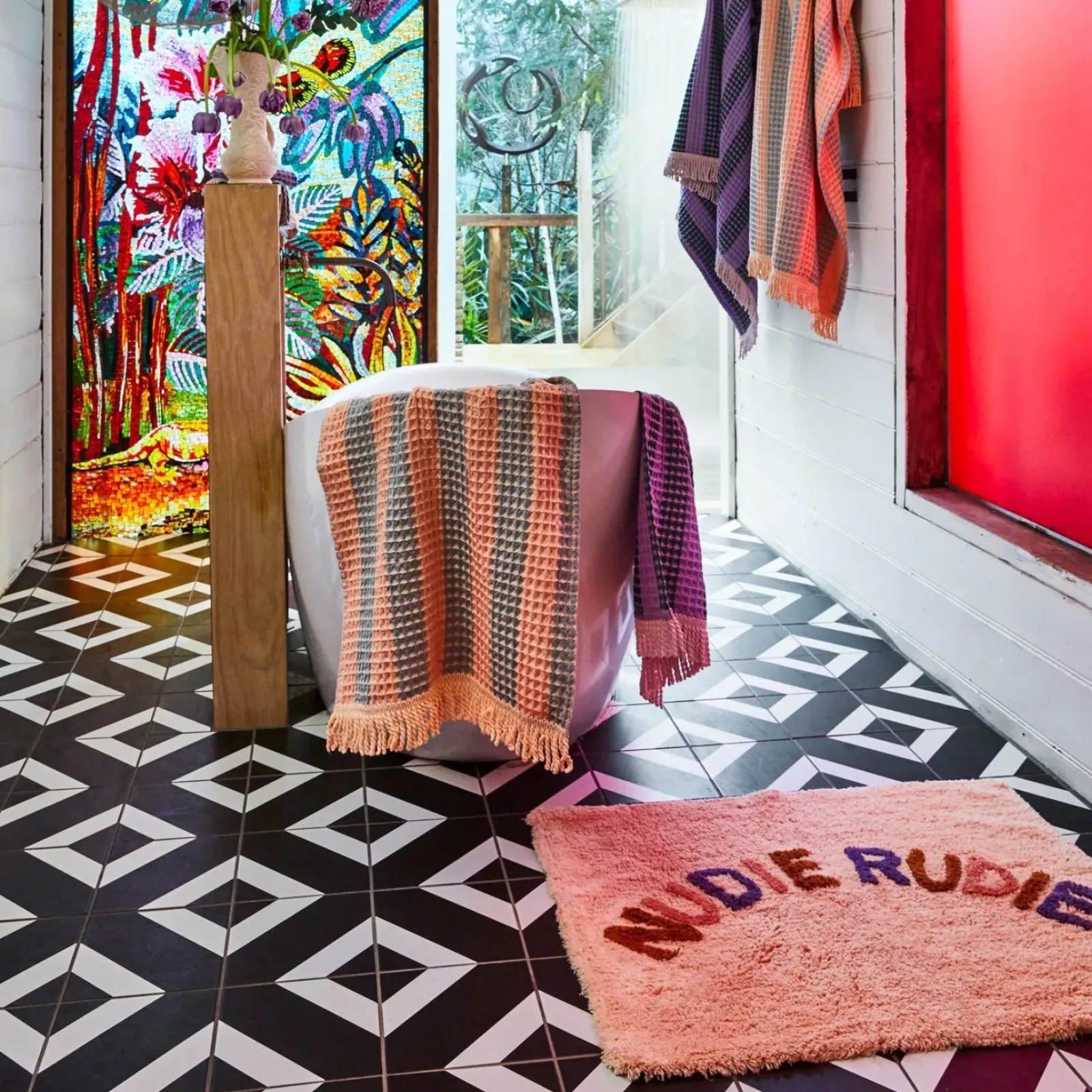 Sage & Clare Sage & Clare Tula Nudie Rudie Bathmat- Anabelle Fashion