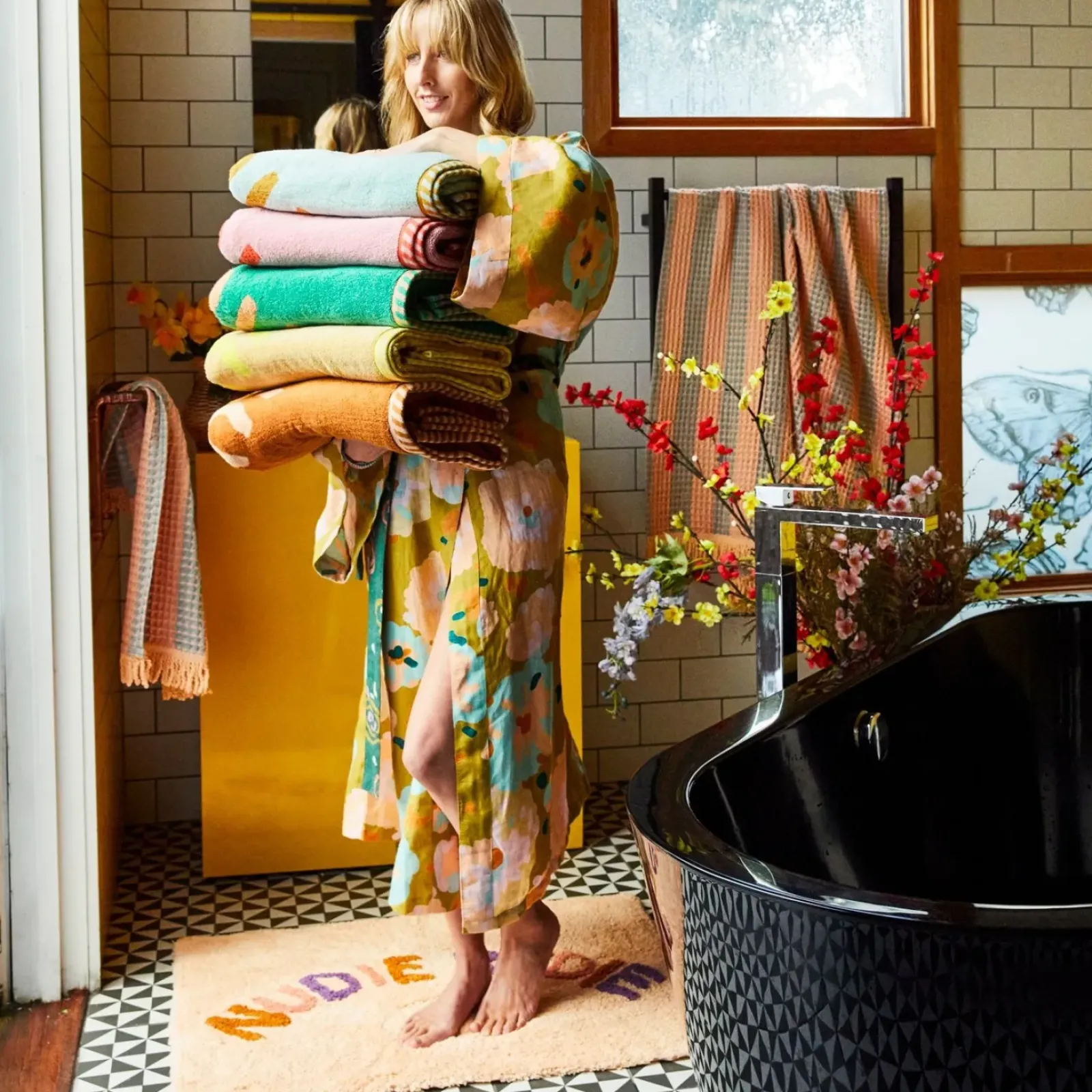 Sage & Clare Sage & Clare Tula Nudie Rudie Bathmat- Anabelle Fashion